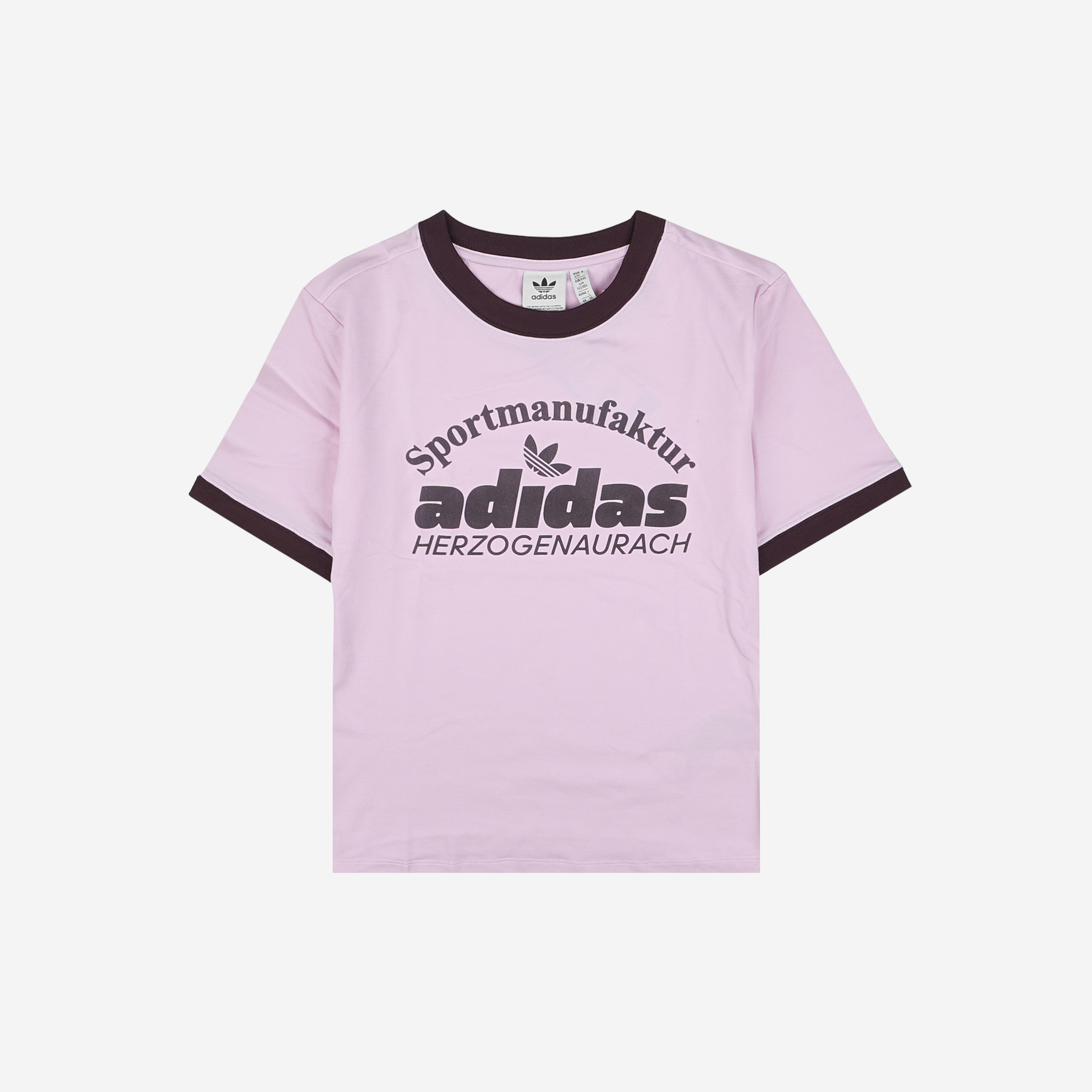 (W) Adidas Retro Graphic T-Shirt Pink - KR Sizing