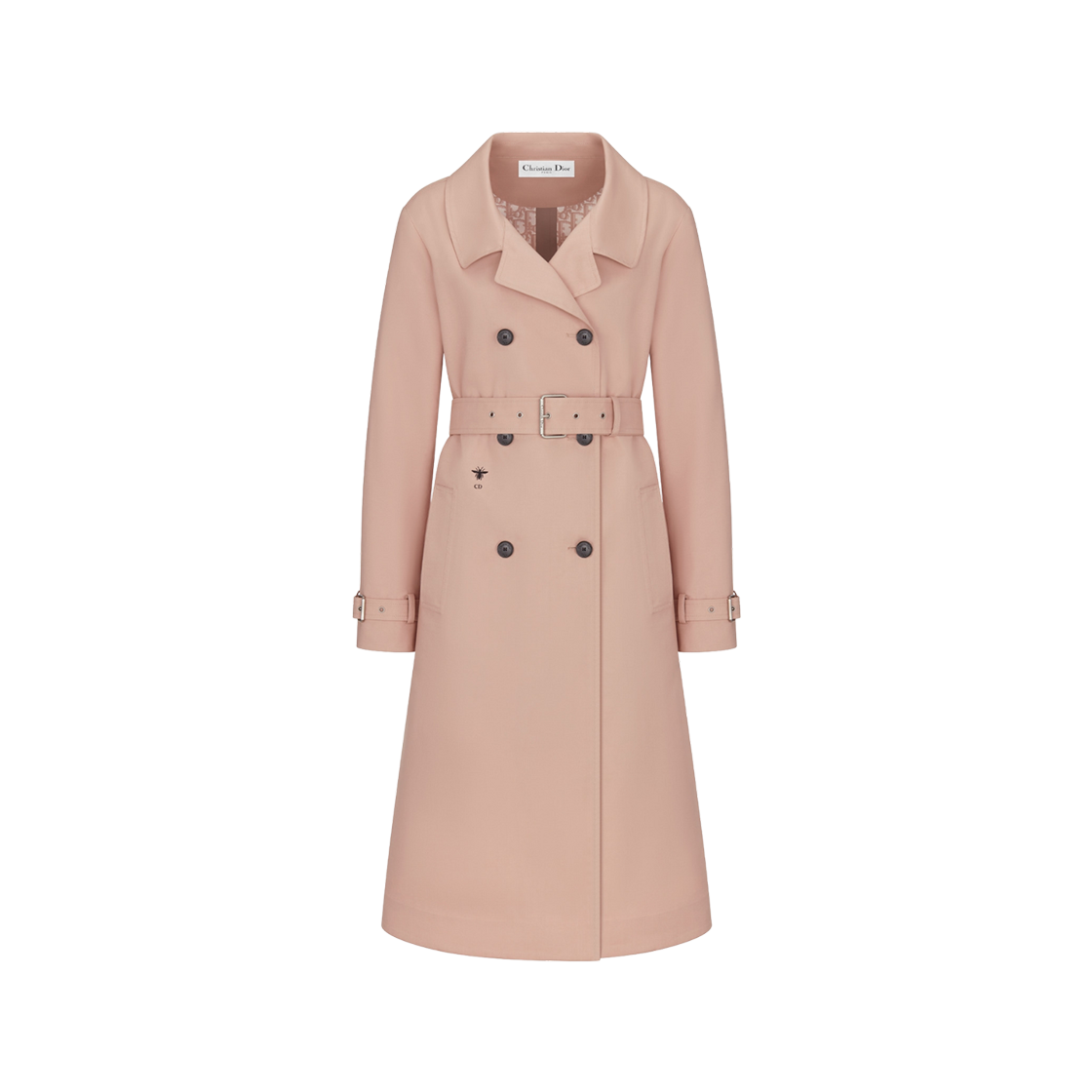 (W) Dior Trench Coat Pink Bonded Technical 상세 이미지 1