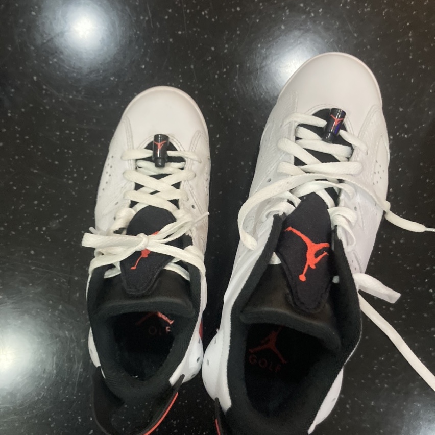 Jordan 6 Retro Low Golf White Infrared 23 착용 스타일 - 2