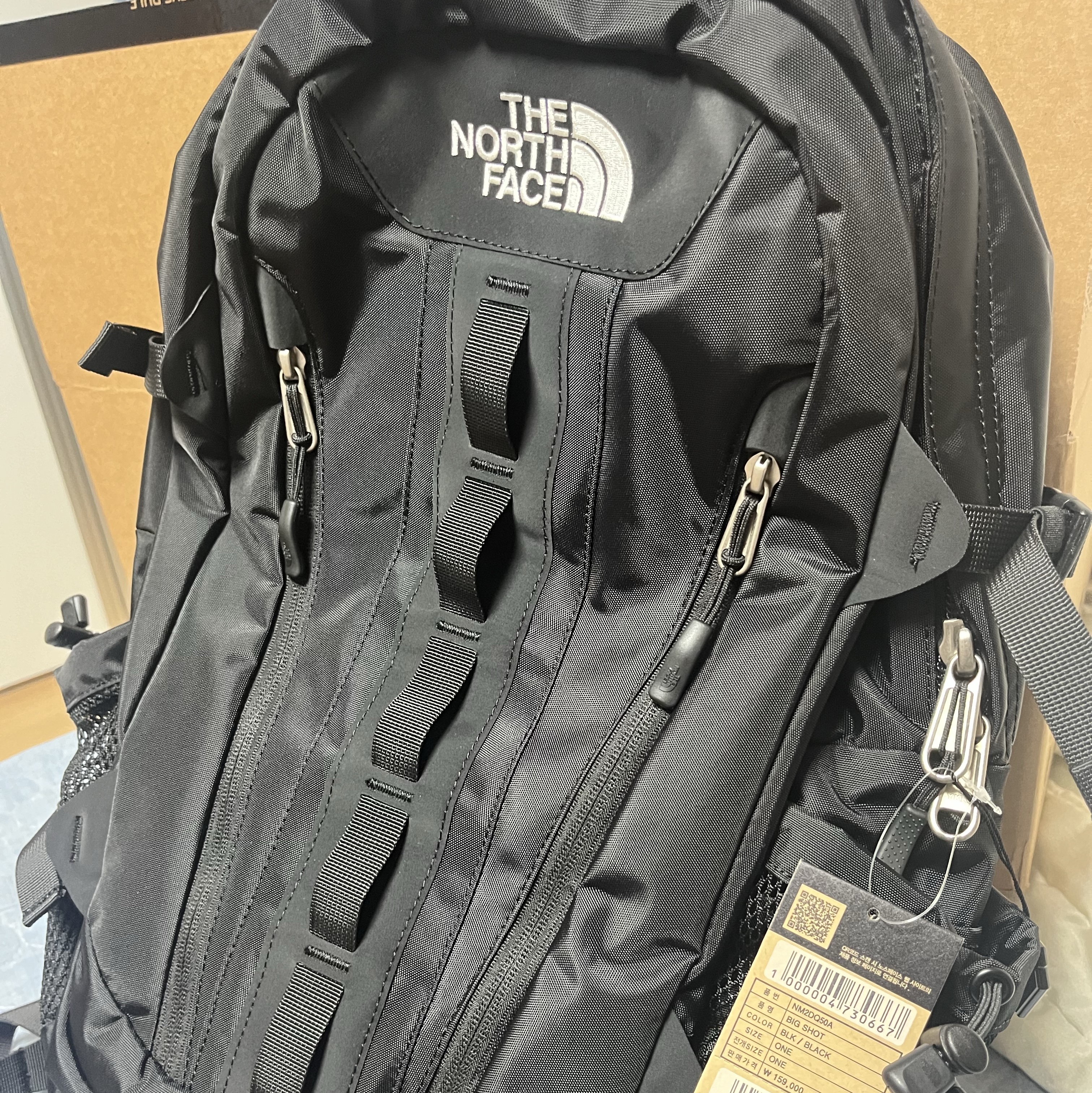 The North Face Big Shot Black 착용 스타일 - 1