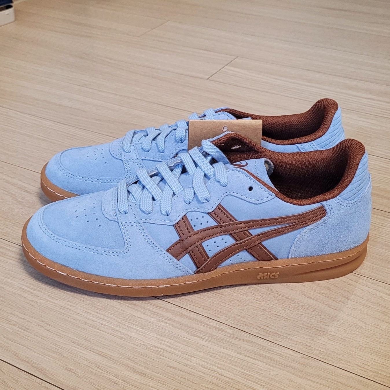 Asics x Hay Skyhand OG Chambray Blue Tortoise Shell 착용 스타일 - 1