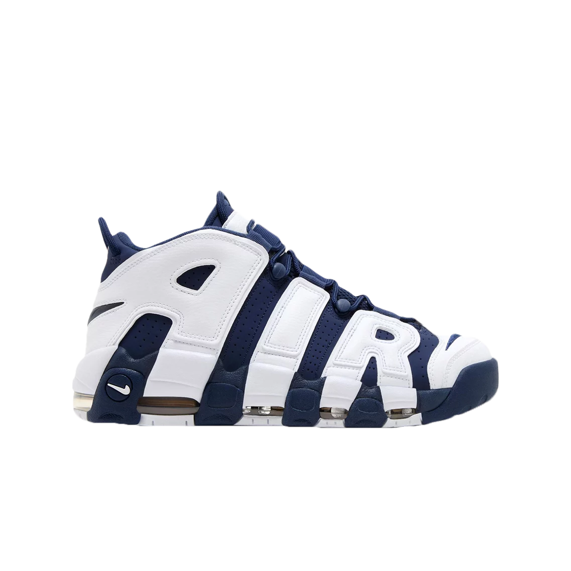 FQ8182-100 Nike Air More Uptempo 96 White Midnight Navy - 대표 이미지 #1