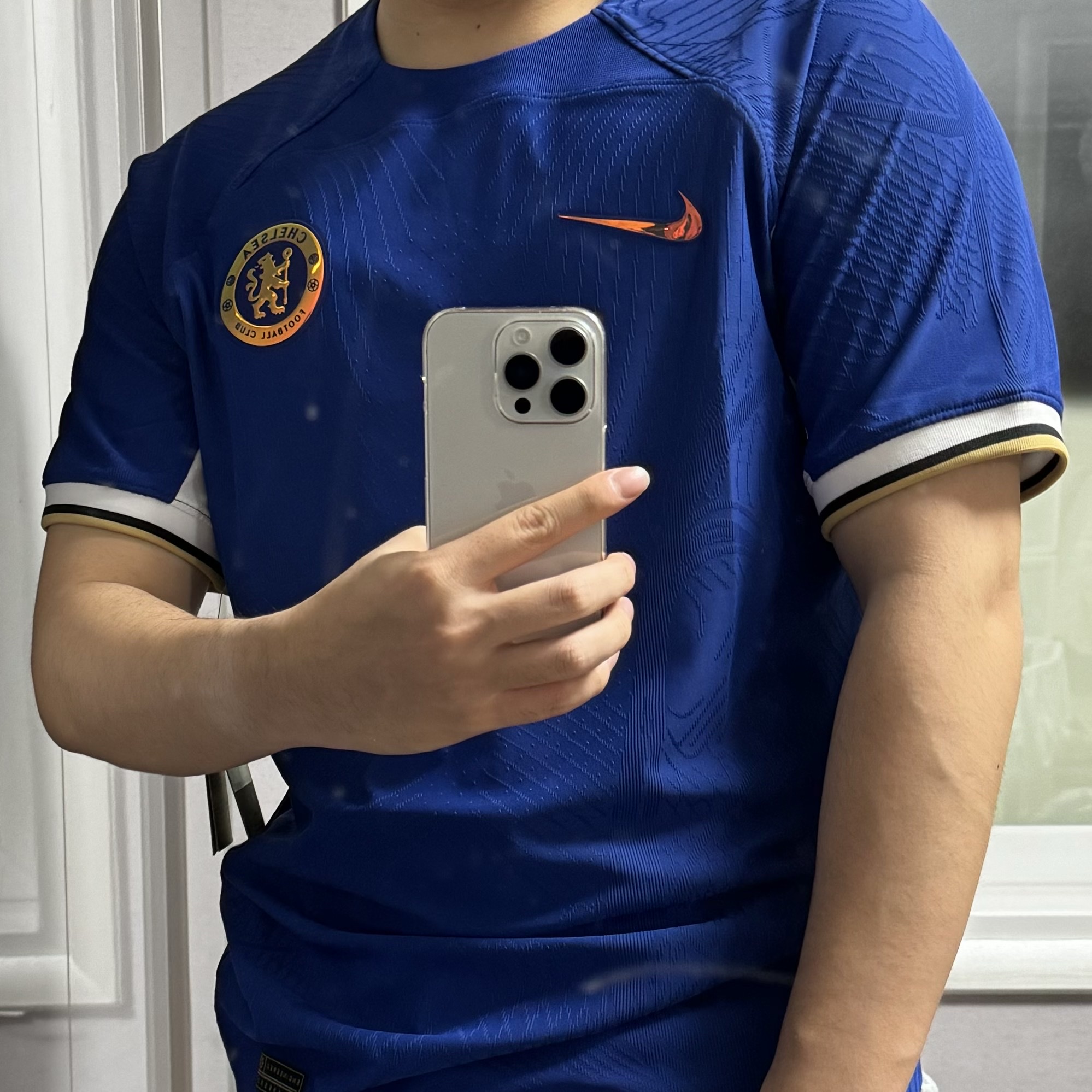 Nike Chelsea FC 2023/24 Dri-Fit ADV Match Home Jersey Rush Blue (Non Marking & Non Sponser Ver.) 착용 스타일
