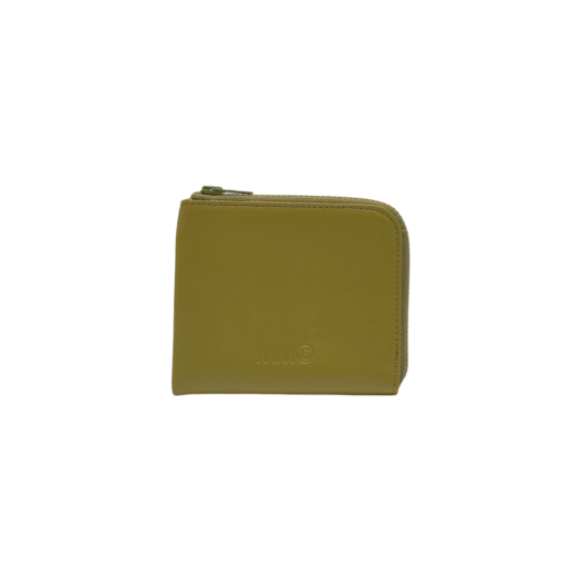 ★MM6 Maison Margiela★ Logo  Around Wallet Green Glow X MM6 Maison Margiela Zip Around Leather Wallet Green Glow | eBay