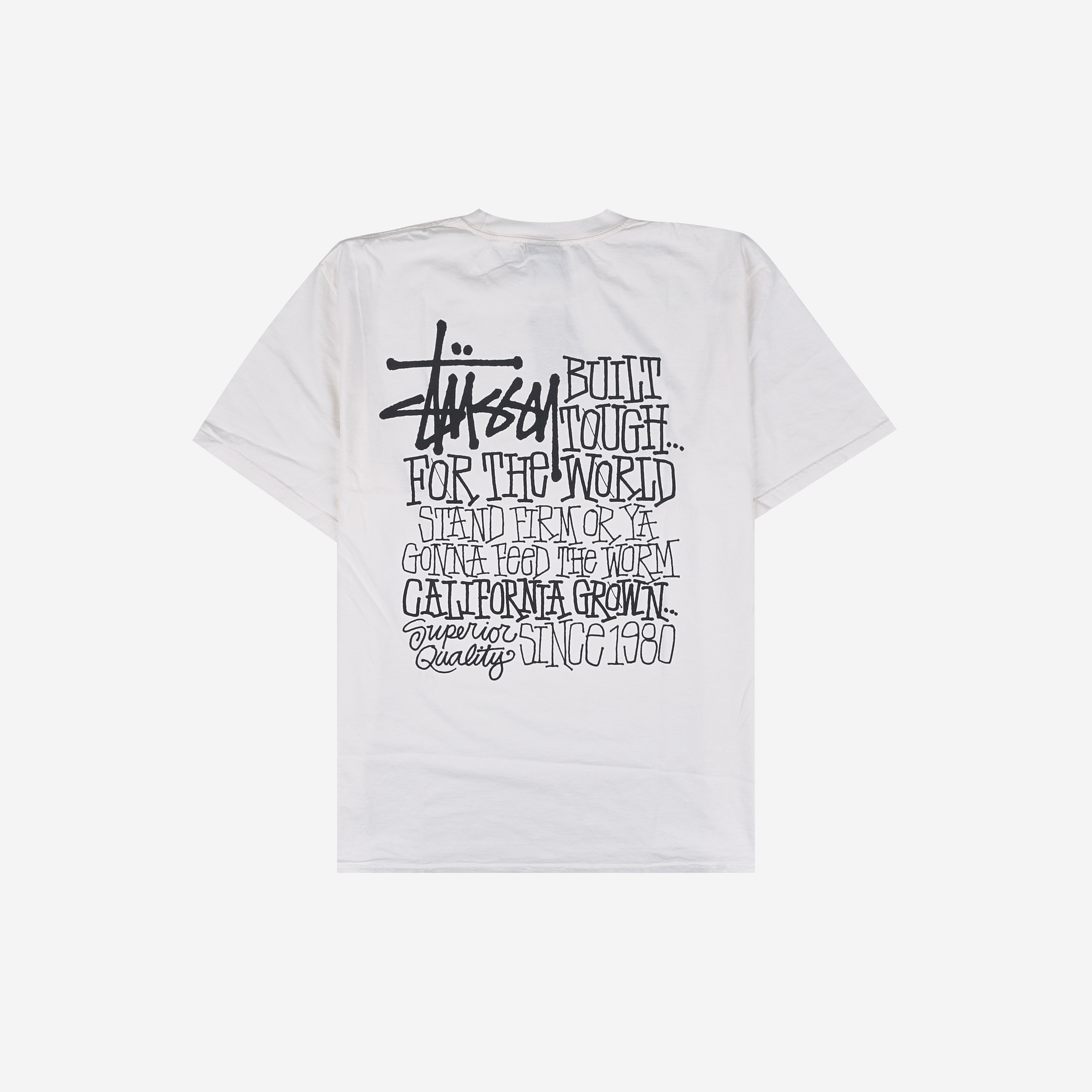 Stussy California Grown Pigment Dyed T-Shirt Natural