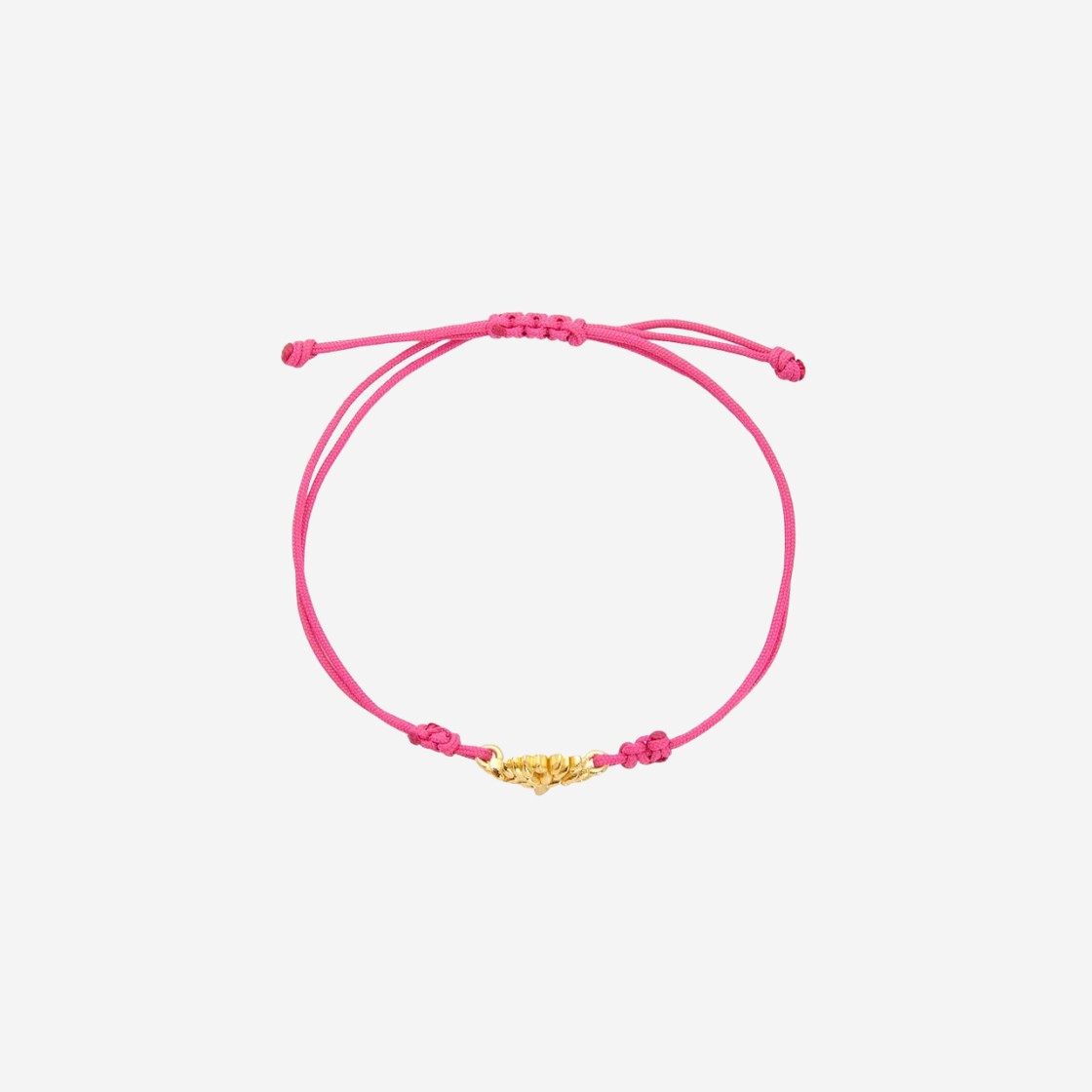 Mulberry Tree Cord Sterling Silver Cord Bracelet Geranium Pink 상세 이미지 2