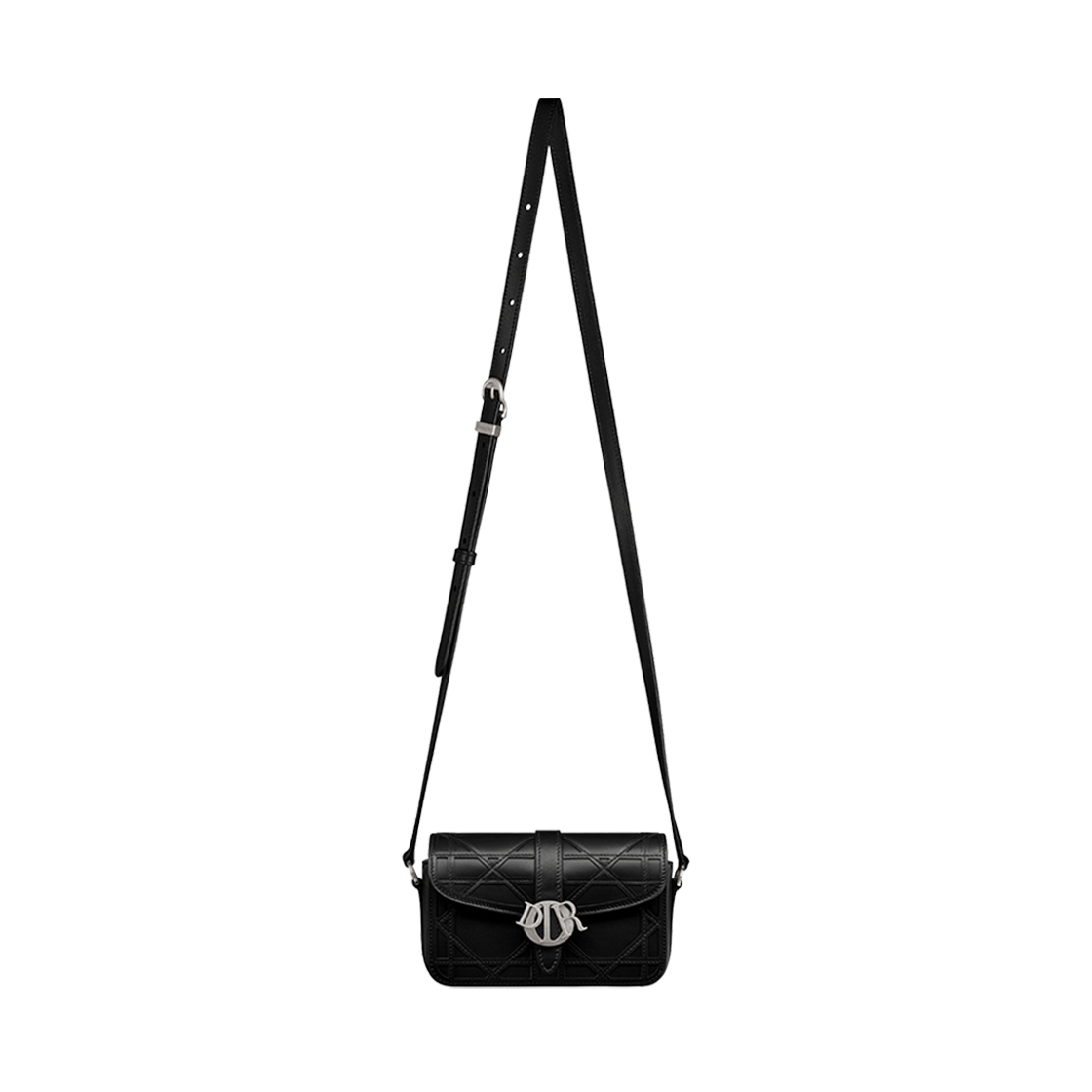 Dior Mini Dior Charm Bag Black Cosmo Leather 상세 이미지 4