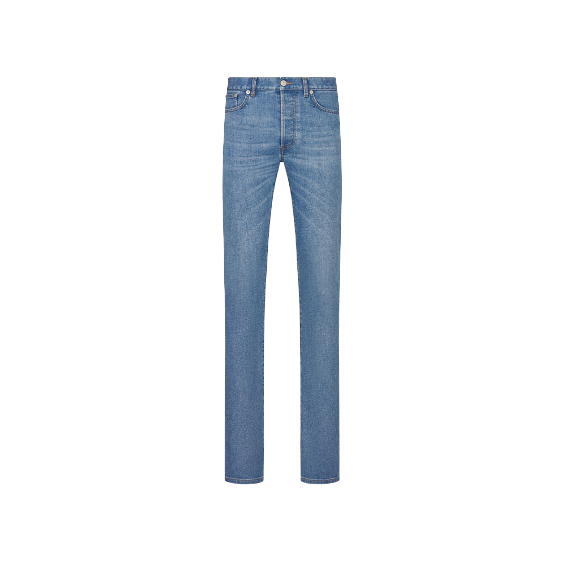 Dior Long Slim-Fit Jeans Blue Blend Twill 상세 이미지 1