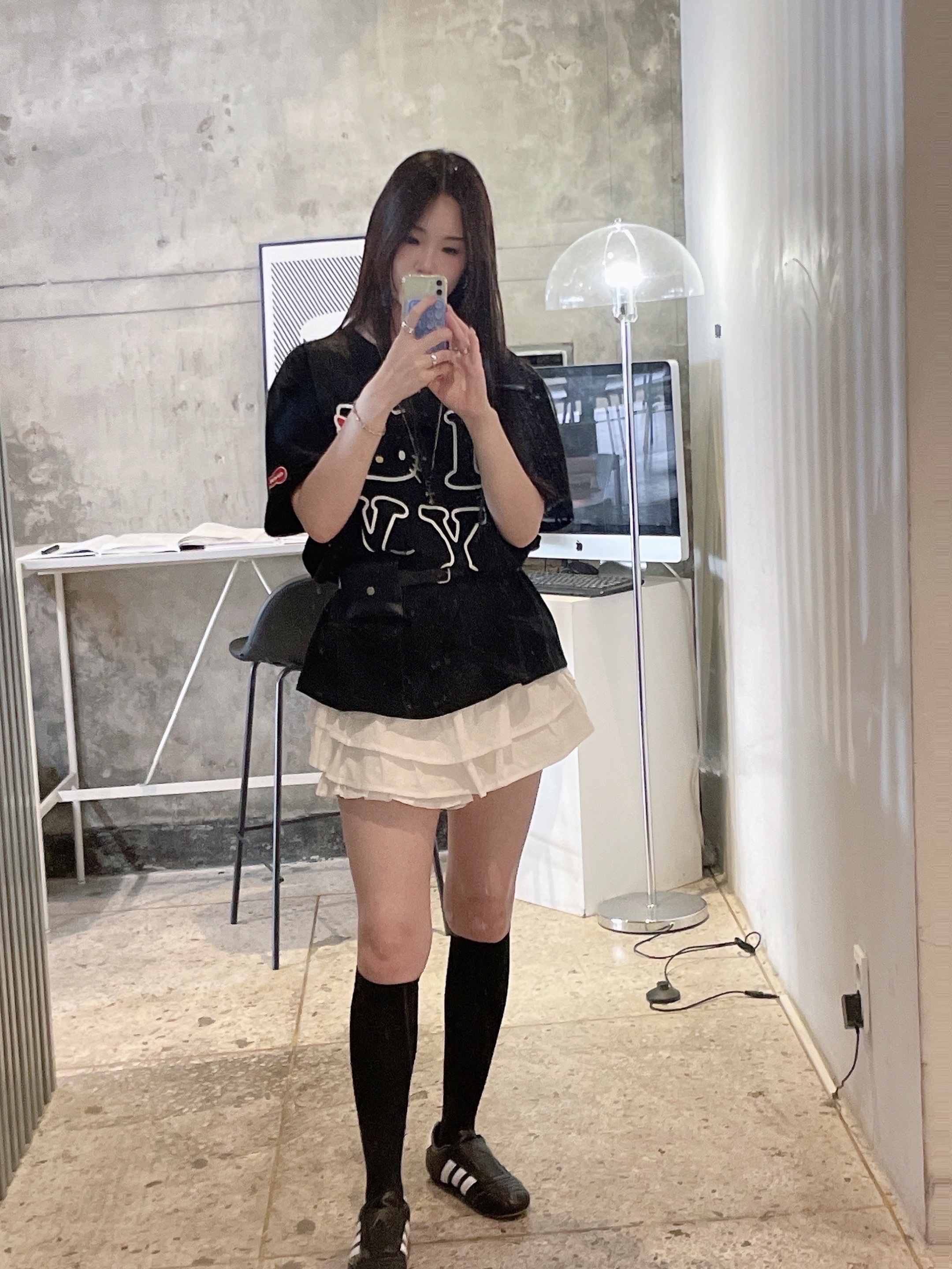 Open Yy x Hello Kitty T-Shirt Black, (W) Adidas Taekwondo Core Black Cloud White 착용 스타일