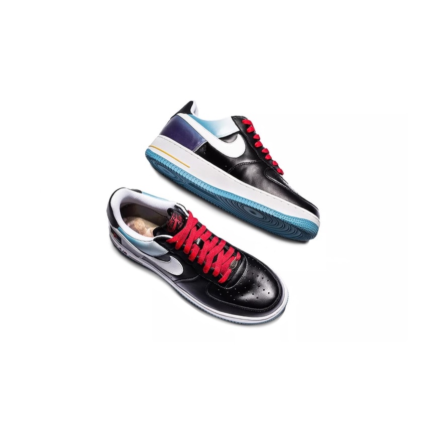 Nike Air Force 1 Low Black Sail, Nike Air Force 1 Low QS Black White 착용 스타일 - 2