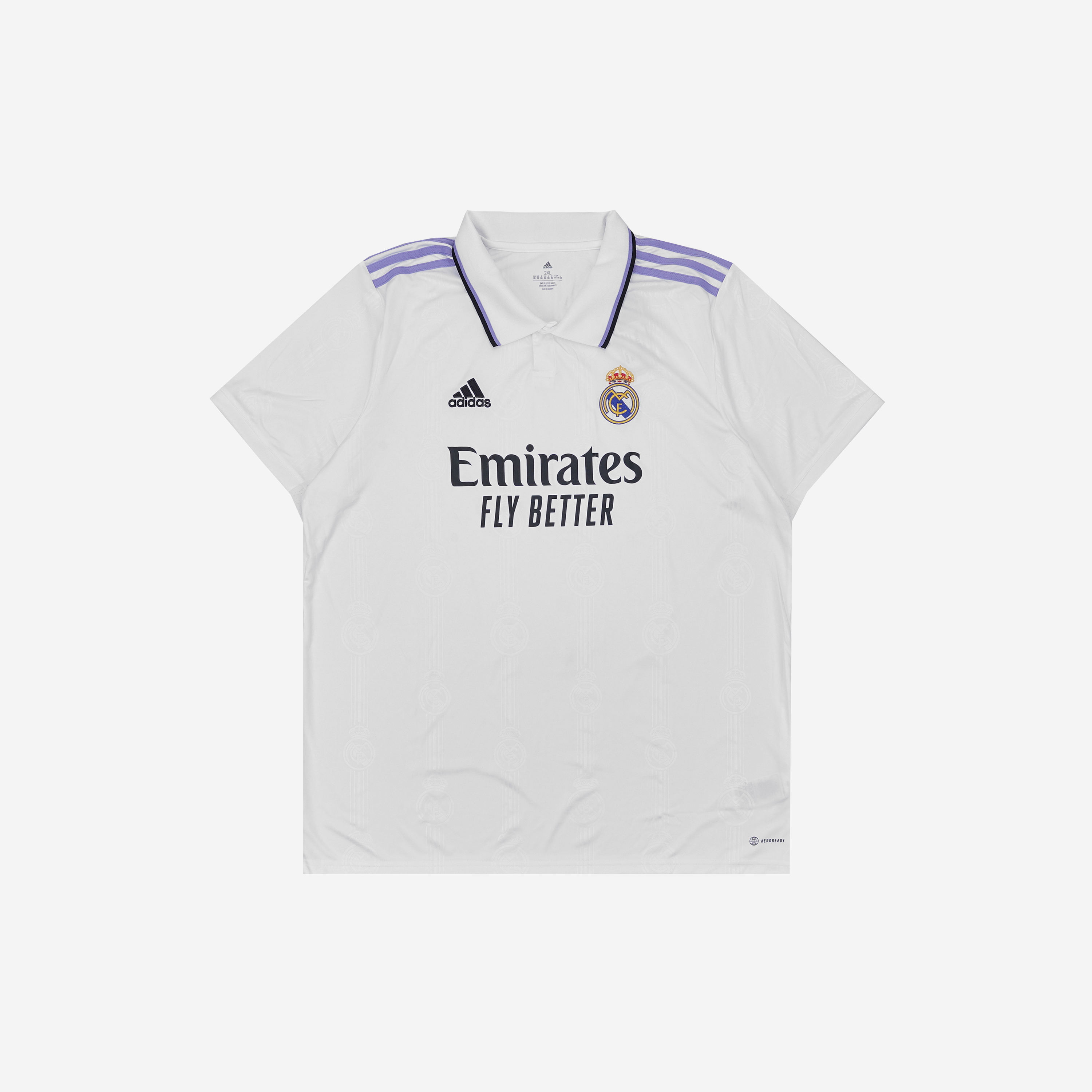 Adidas Real Madrid 2022/23 Home Jersey White - US Sizing (Non Marking Ver.)