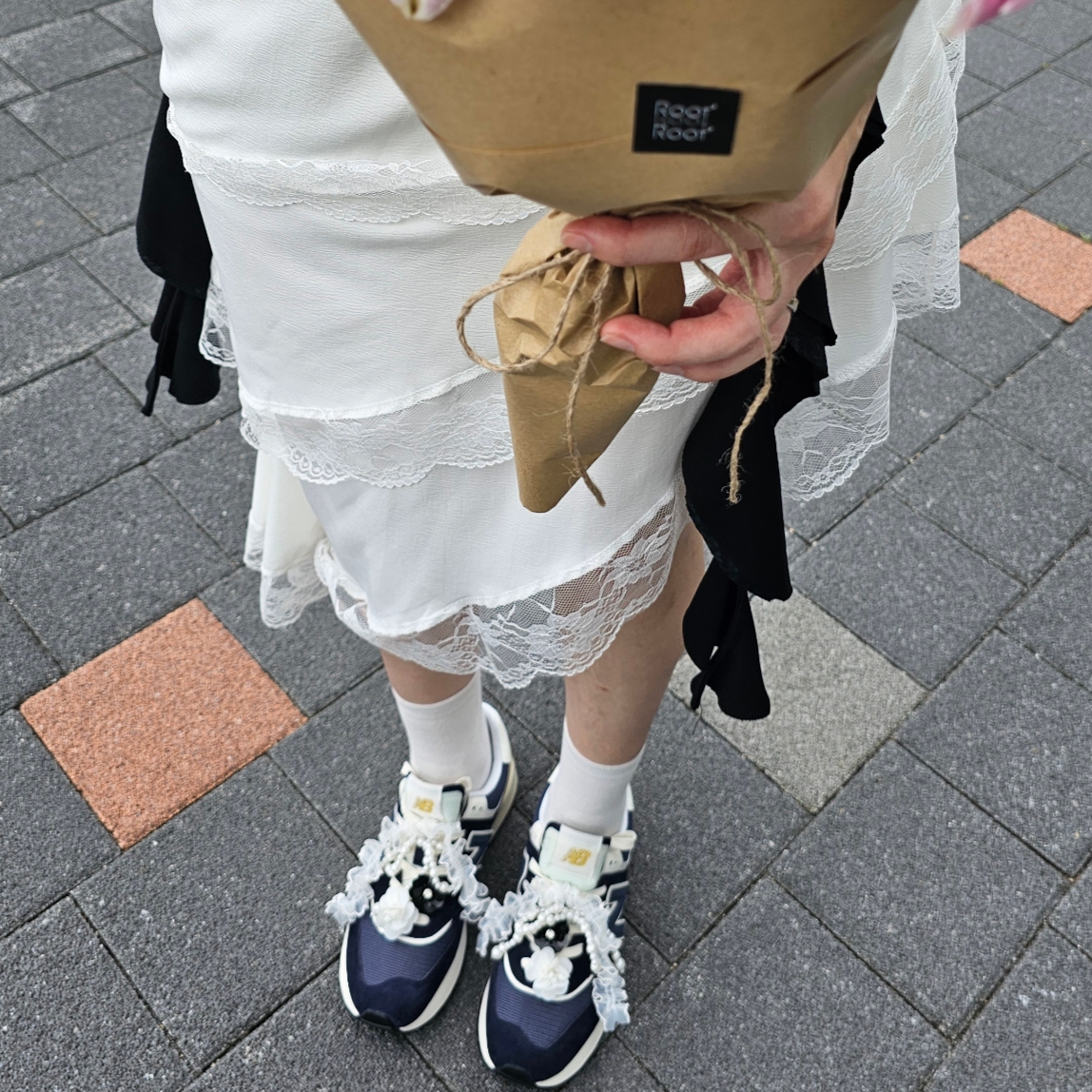 New Balance 574 Legacy Navy 착용 스타일 - 3