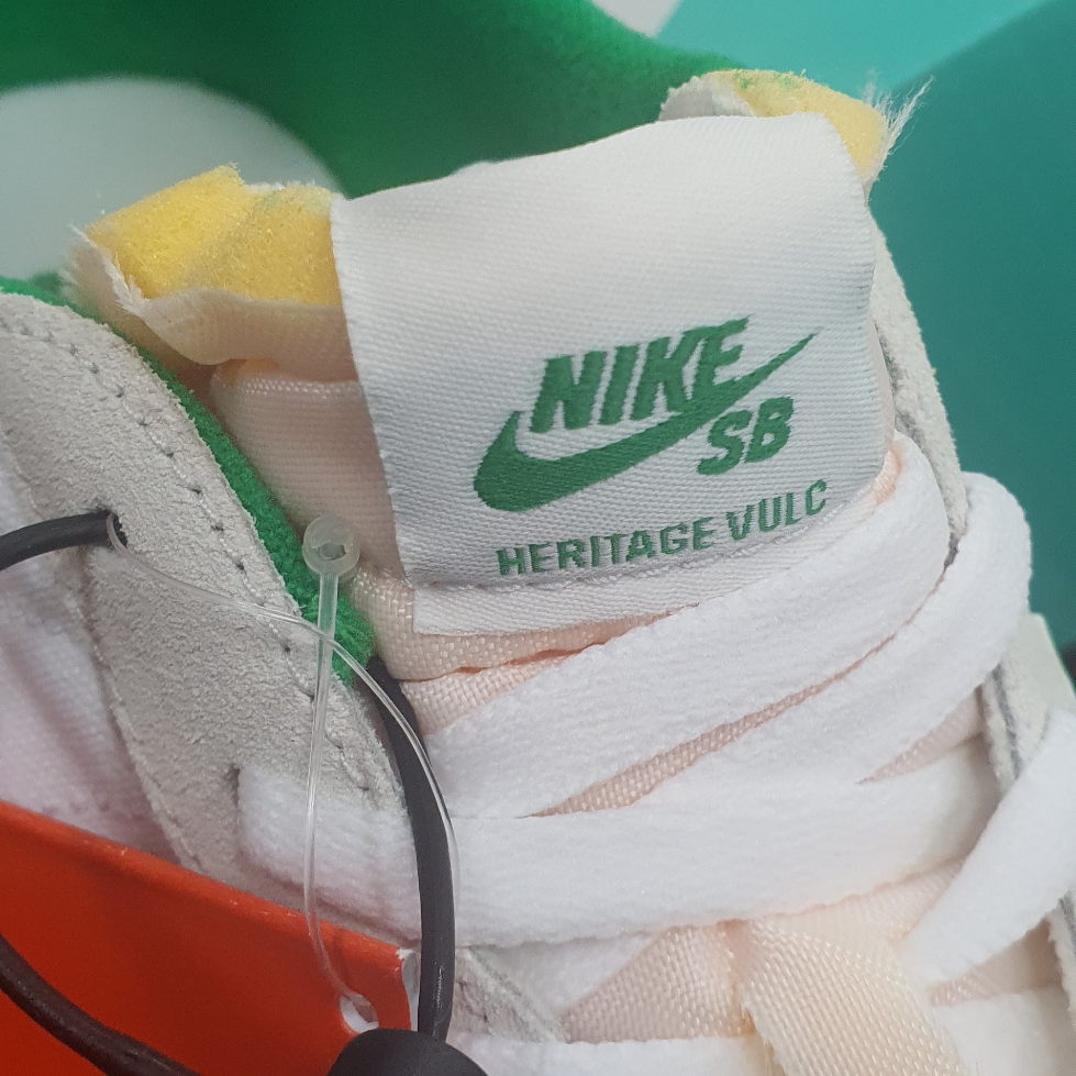 Nike SB Heritage Vulc Summit White Lucky Green 착용 스타일 - 4