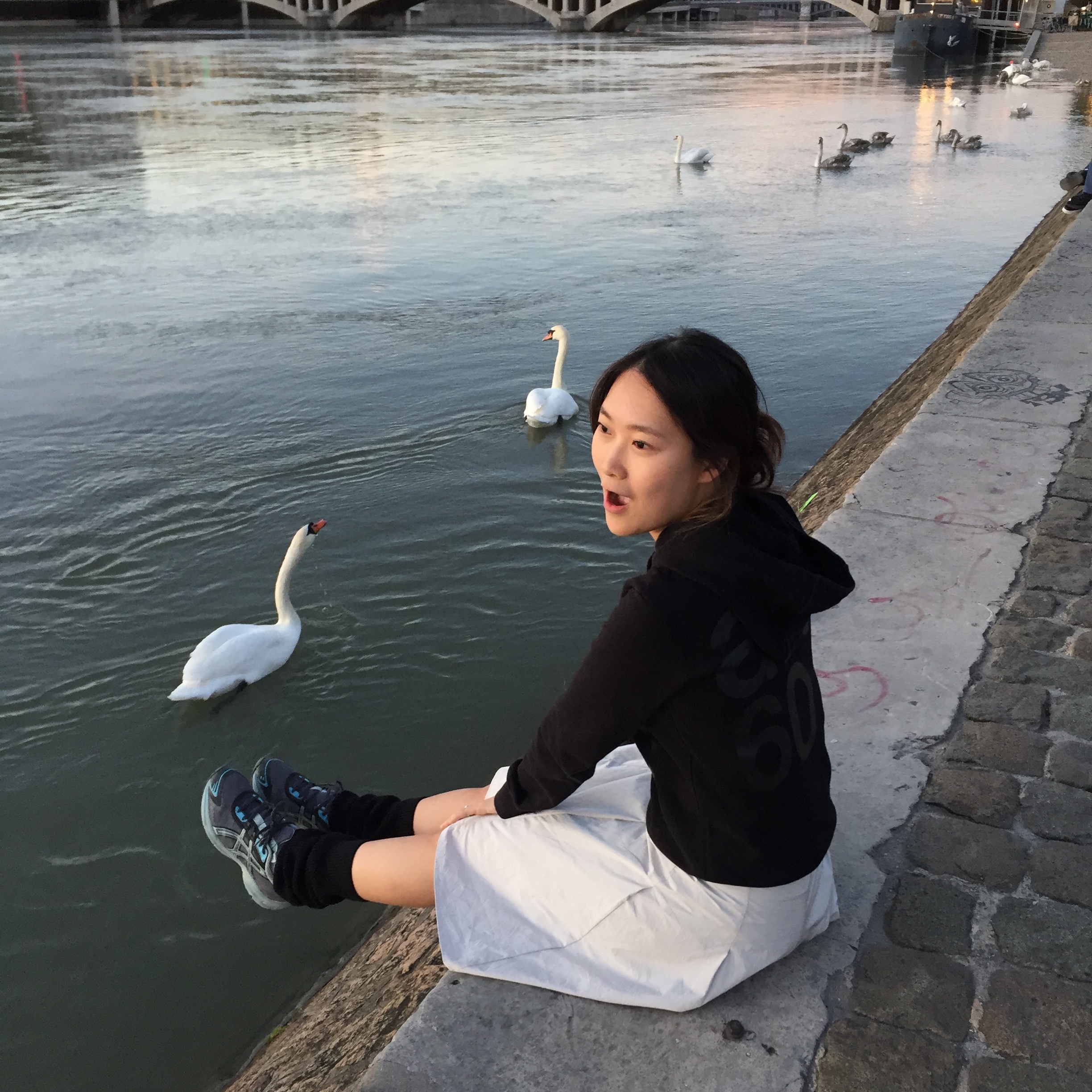 [KREAM 단독] Safarispot Women 1/2 Basic Safari Hoodie Black, Asics UB2-S Gel-1130 Metropolis Lichen Rock 착용 스타일 - 2