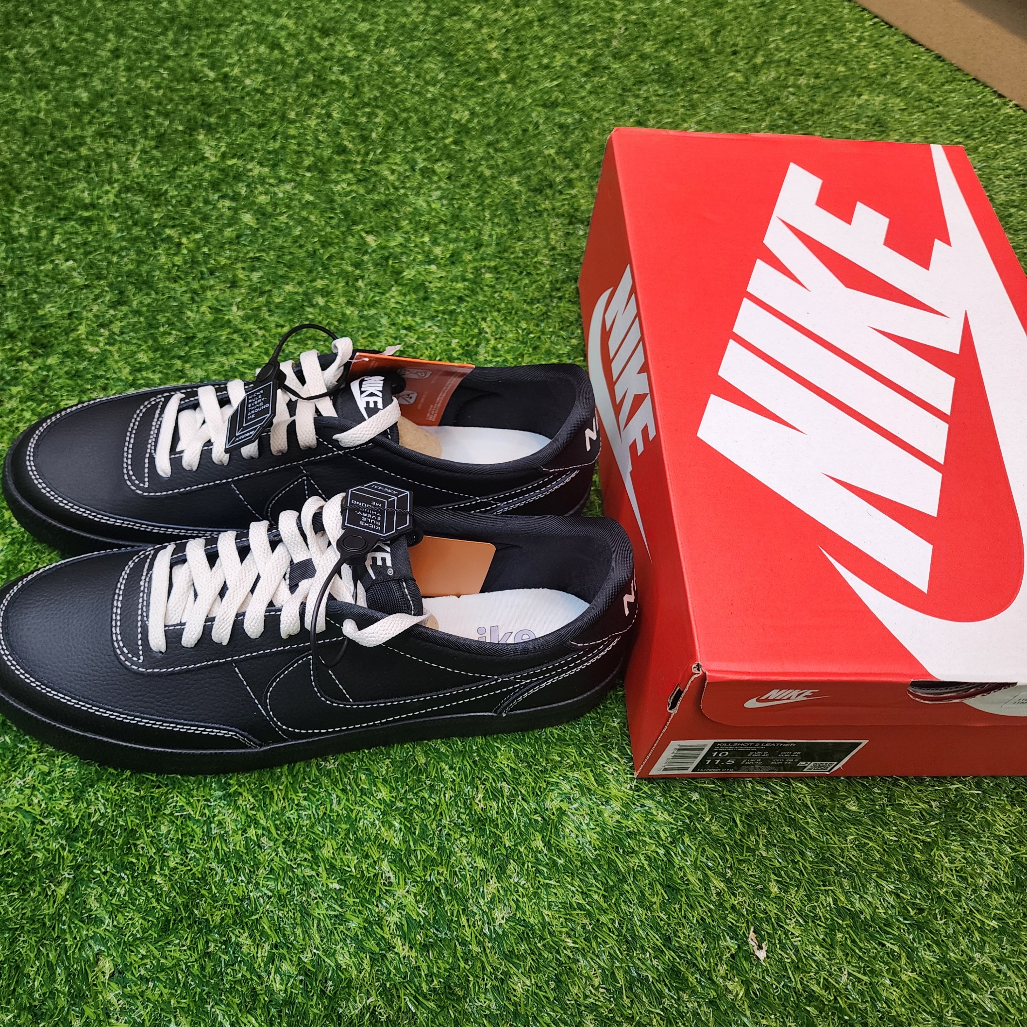 Nike Killshot 2 Black Phantom 착용 스타일 - 1