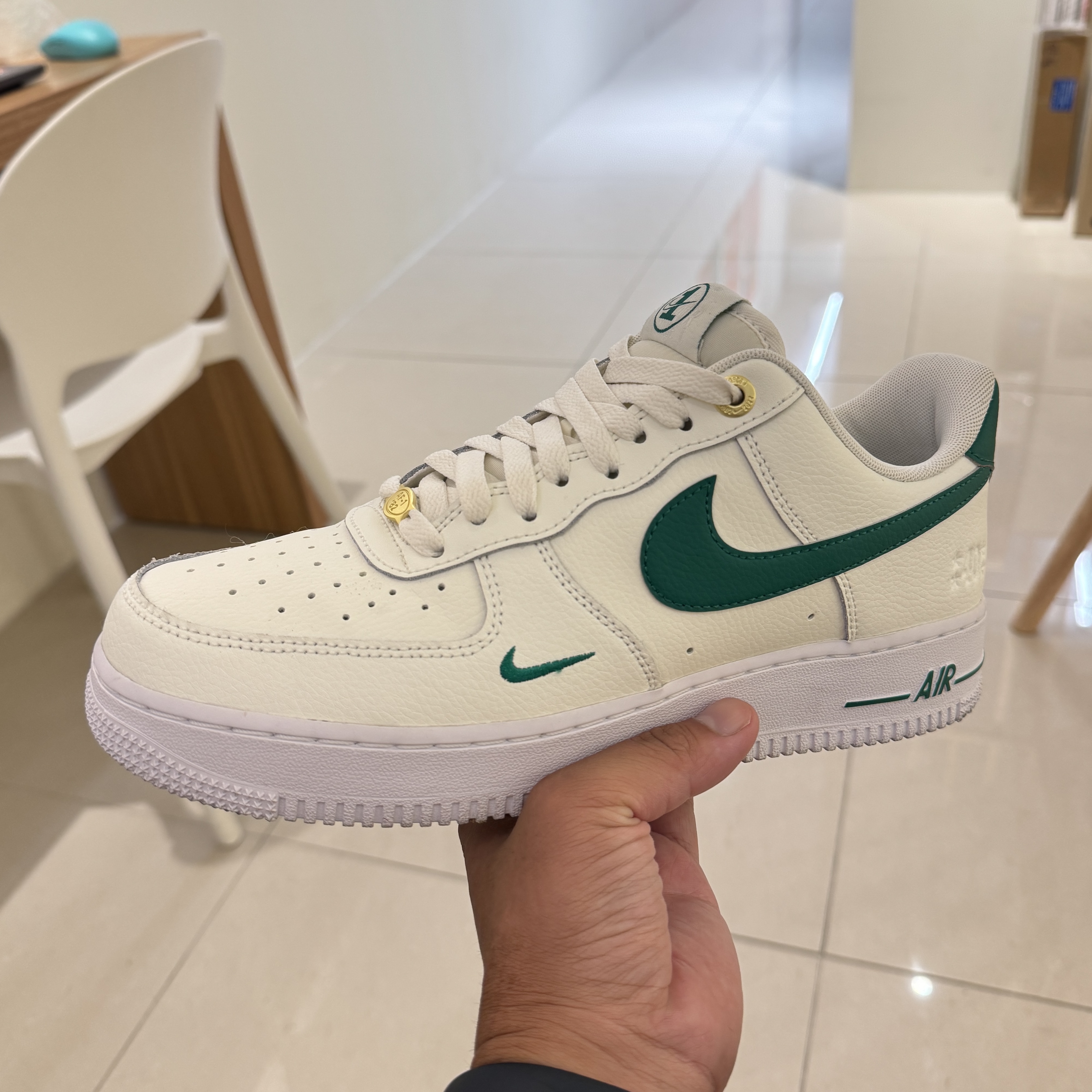 Nike Air Force 1 '07 LV8 40th Anniversary Join Forces Sail Malachite 착용 스타일