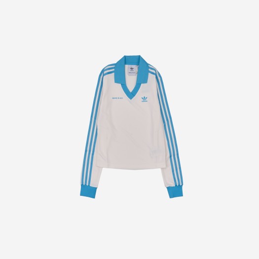 (W) Adidas x Sporty & Rich Long Sleeve Football Jersey Cream White - US Sizing