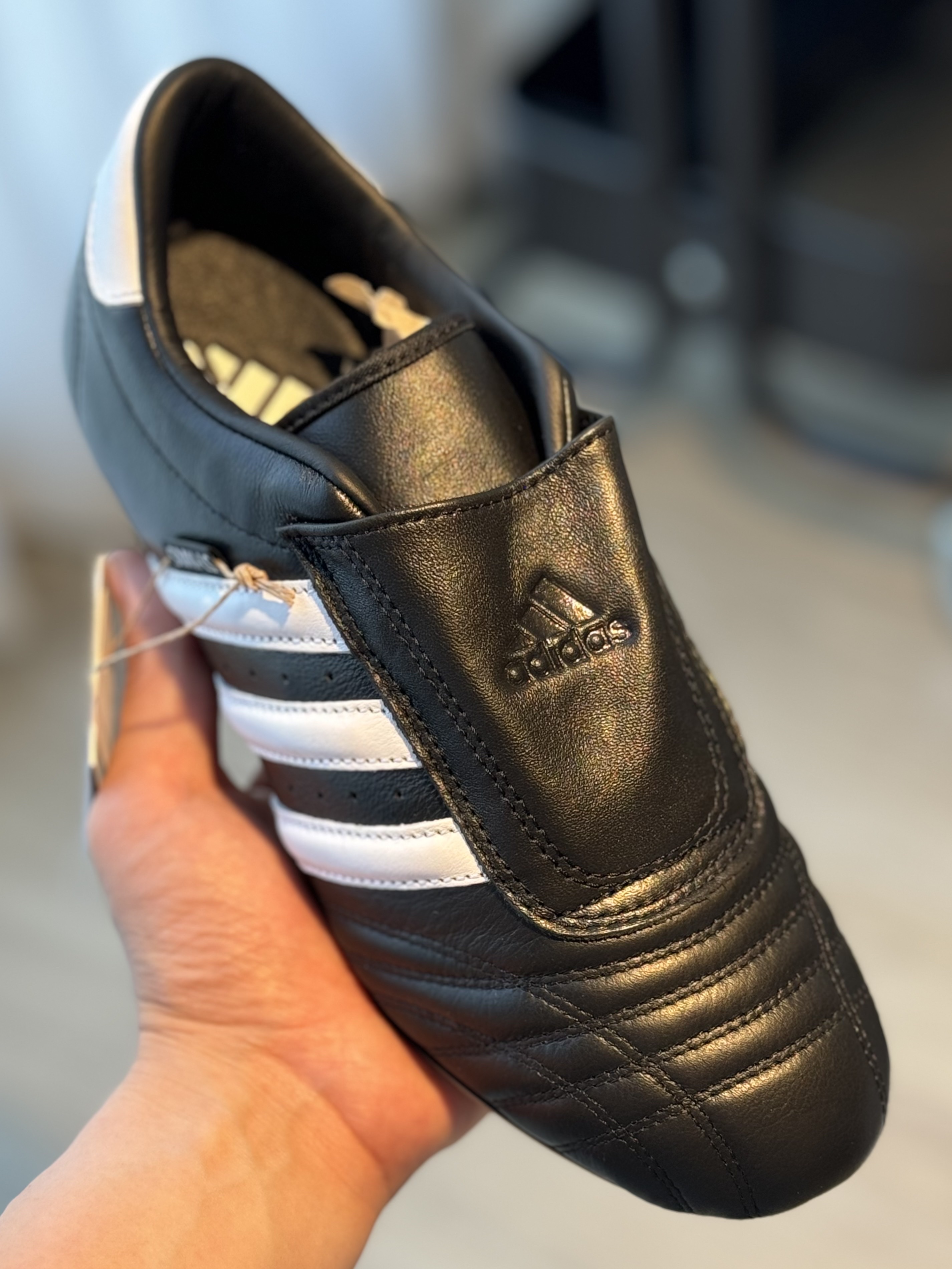 (W) Adidas Taekwondo Core Black Cloud White 착용 스타일