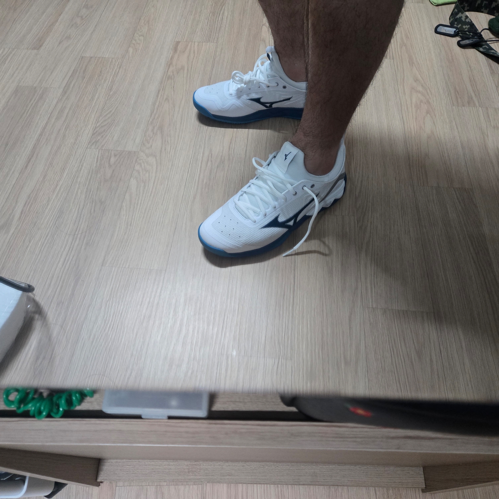 Mizuno Wave Luminous 2 White 착용 스타일 - 3