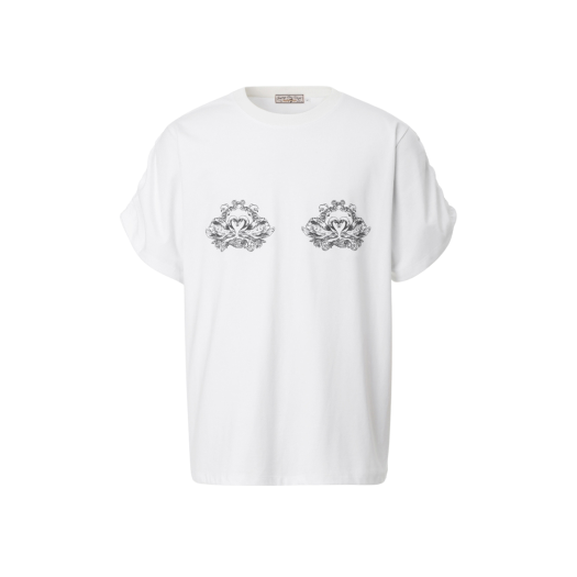 Threetimes Swan T-Shirt Ivory