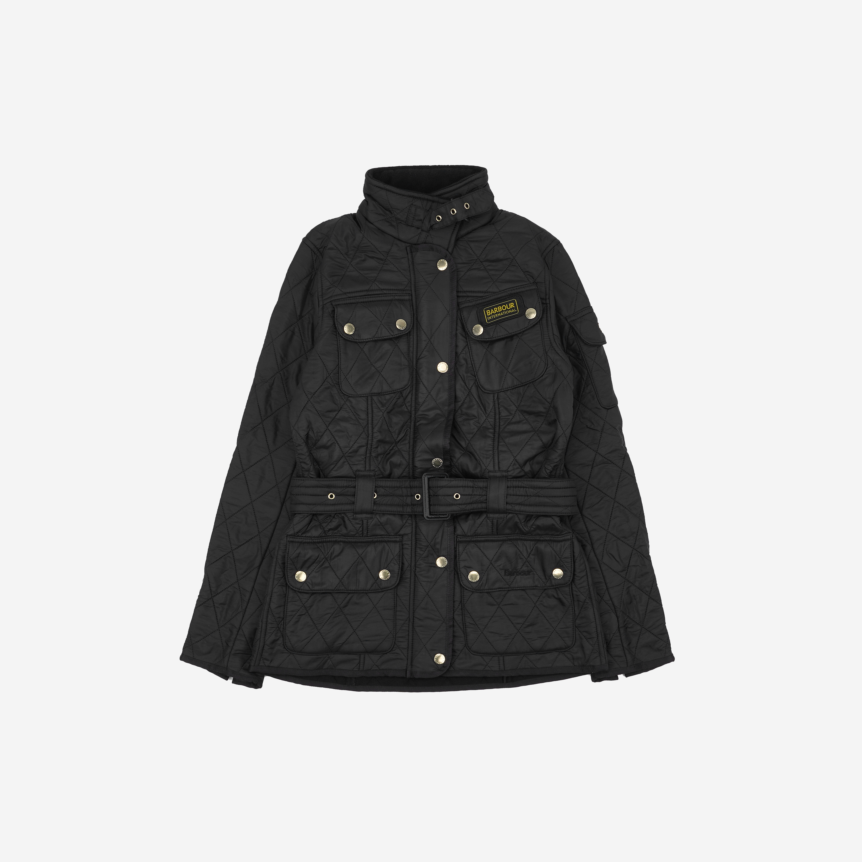 (W) Barbour International Polarquilt Jacket Black