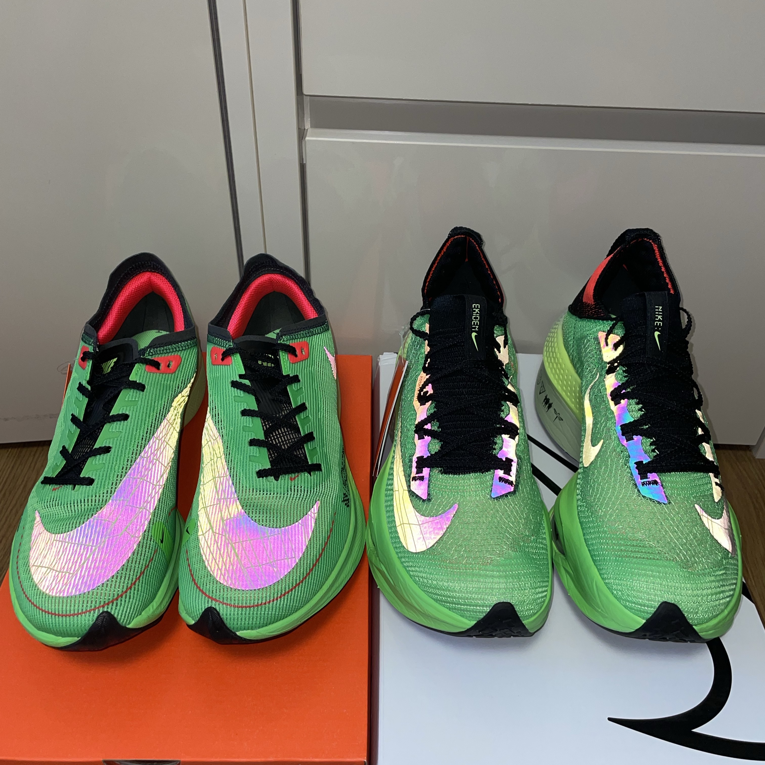 Nike Air Zoom Alphafly Next% Flyknit 2 Screem Green 착용 스타일