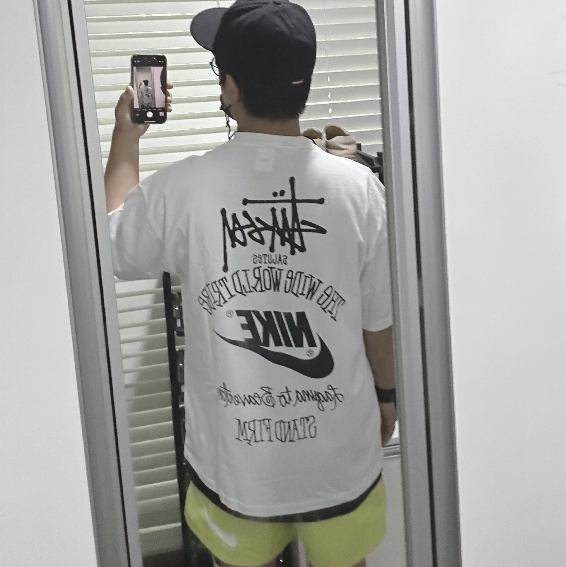 Supreme Ebbets S Logo Fitted 6-Panel Black - 23SS, Casio G-Shock x Supreme x The North Face DW-6900 Black 착용 스타일 - 2
