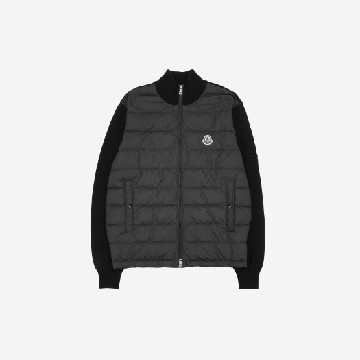 Moncler Padded Cotton Zip-Up Cardigan Black - 24SS