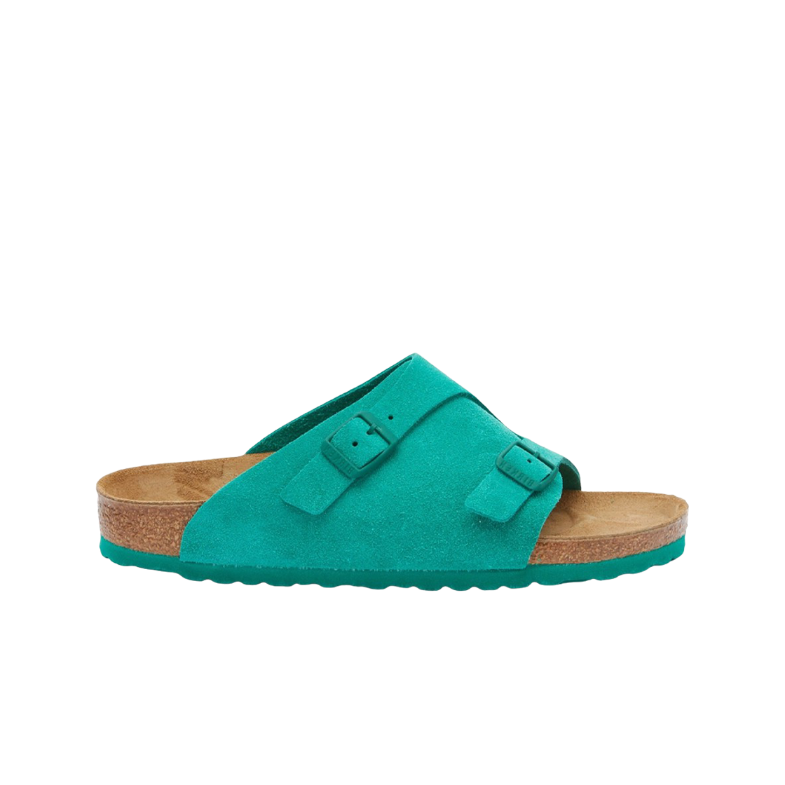 버켄스탁 취리히 스웨이드 레더 디지털 그린 - 레귤러(Birkenstock Zurich Suede Leather Digital Green - Regular)