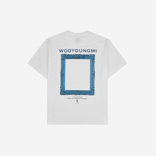 Wooyoungmi Frame Back Logo T-Shirt White - 23SS