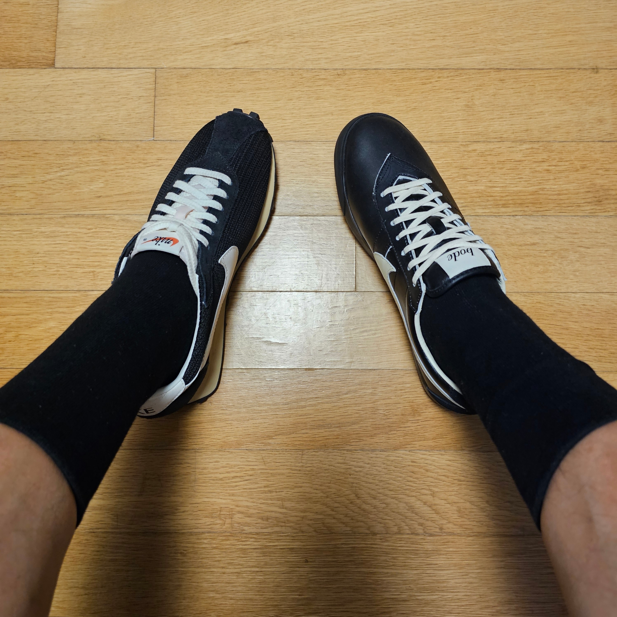 Nike x Bode Astrograbber SP Black and Coconut Milk, Nike LD-1000 SP Black and Sail 착용 스타일 - 4