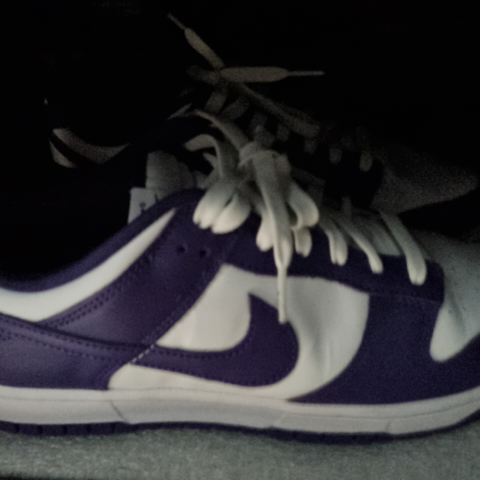 Nike Dunk Low Retro Championship Court Purple 착용 스타일