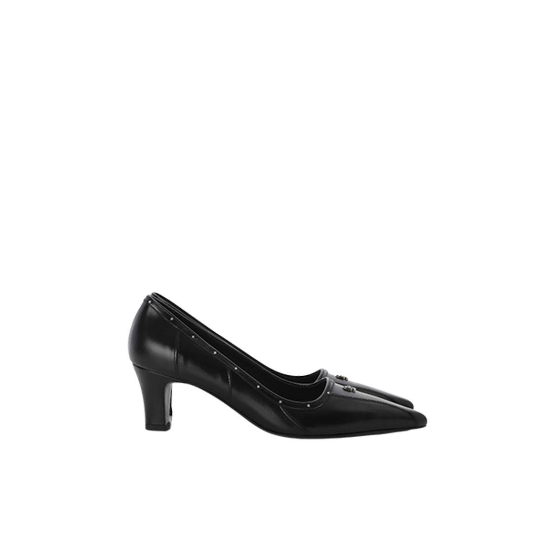 - (W) Threetimes Classic Logo Pumps Black