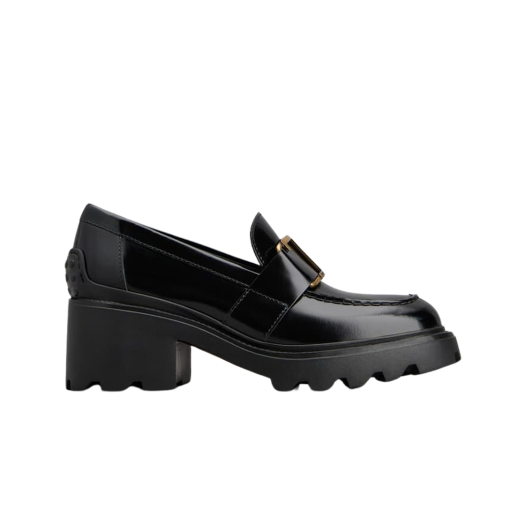 (W) Tod's Loafers in Leather Black