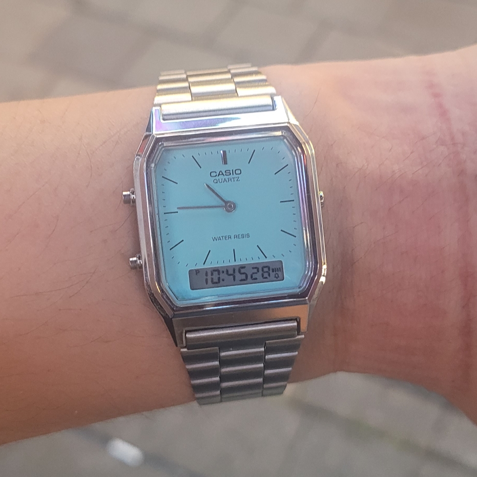 Casio AQ-230A-2A2MQY 착용 스타일