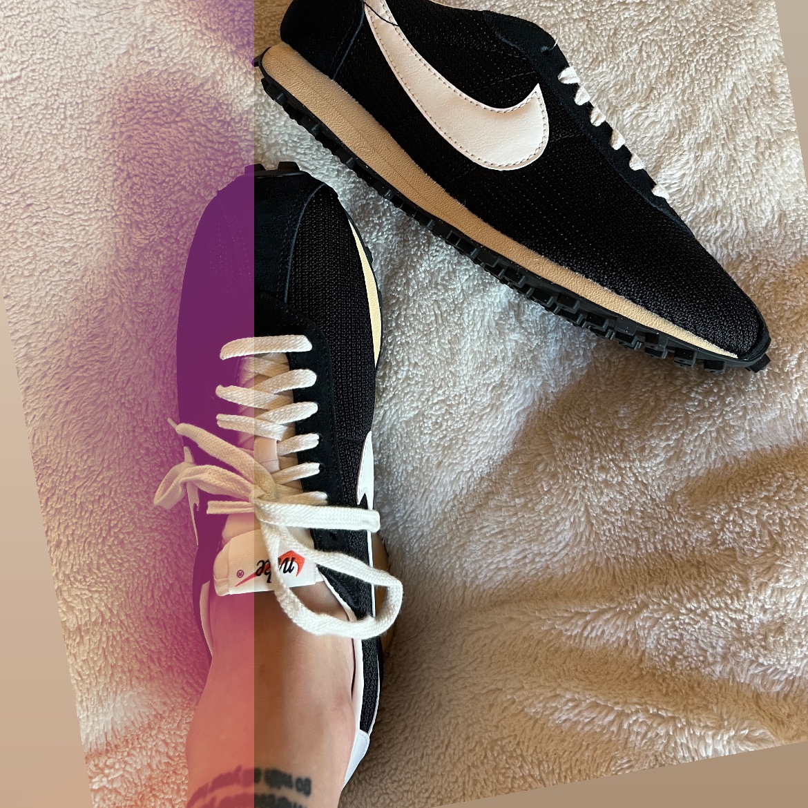 Nike LD-1000 SP Black and Sail 착용 스타일