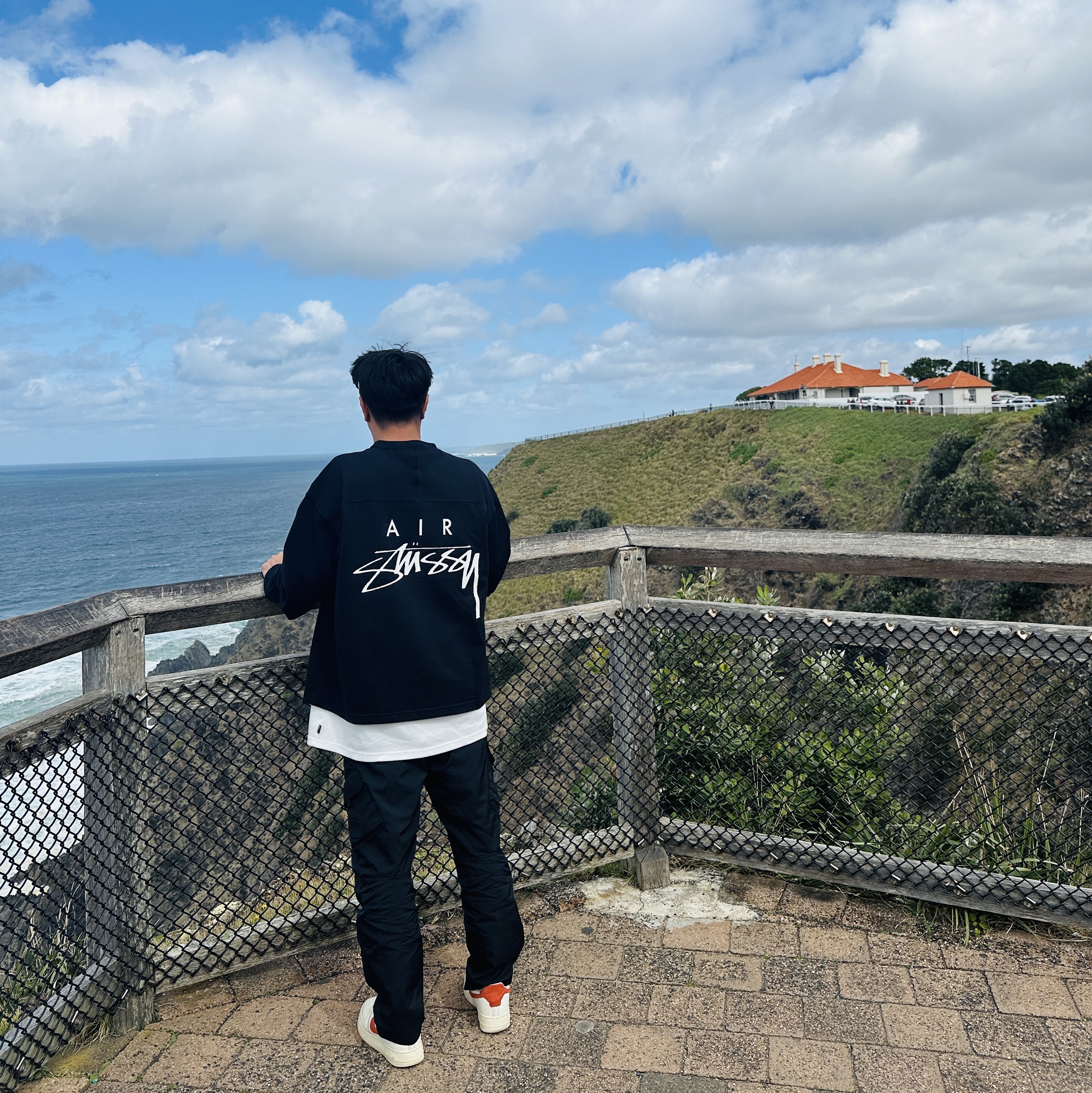 Nike x Stussy Long Sleeve Top Black (FJ9164-010) 착용 스타일