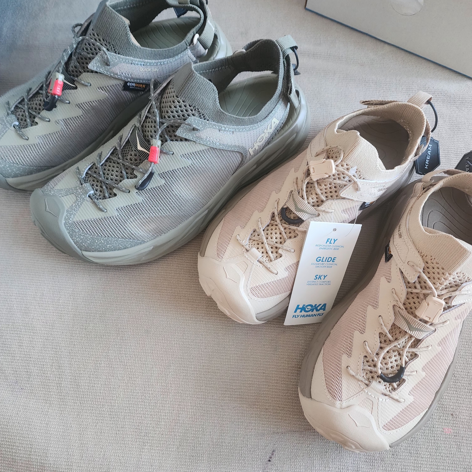 (W) Hoka Hopara 2 Shifting Sand 착용 스타일 - 4