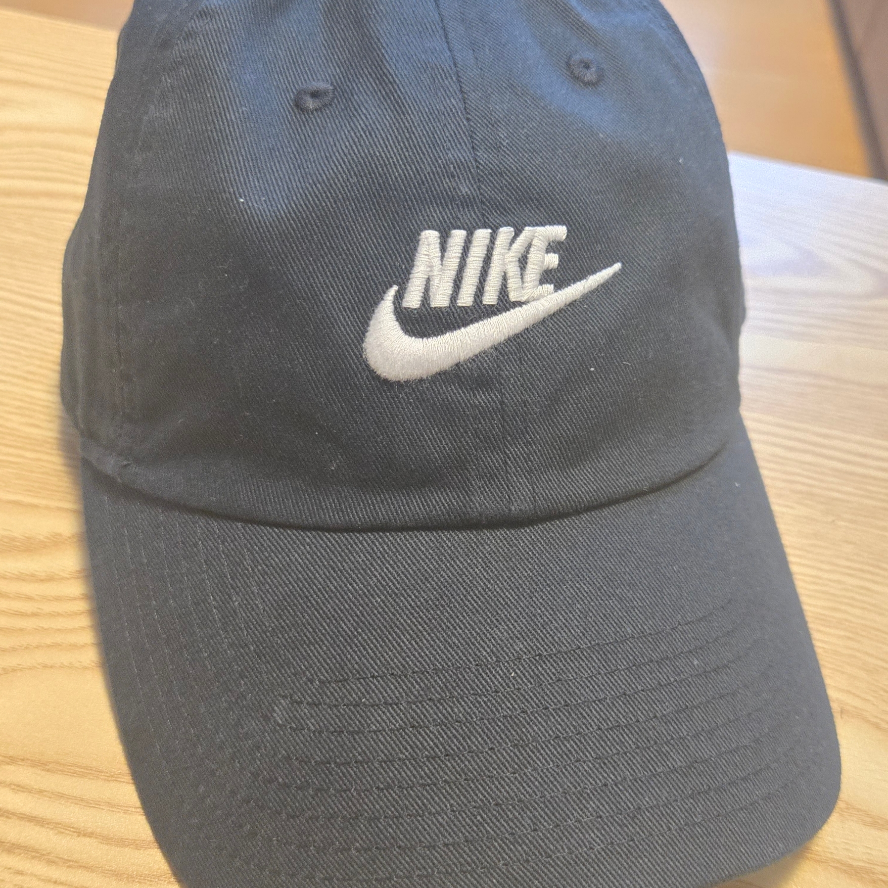 Nike Heritage 86 Futura Washed Cap Black White 착용 스타일