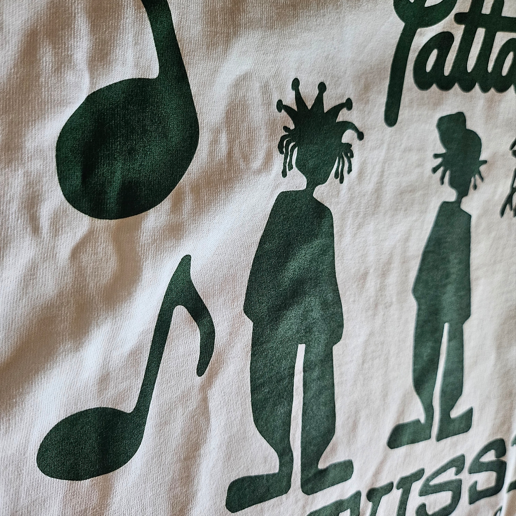 Stussy x Patta Sound Connection T-Shirt White 착용 스타일