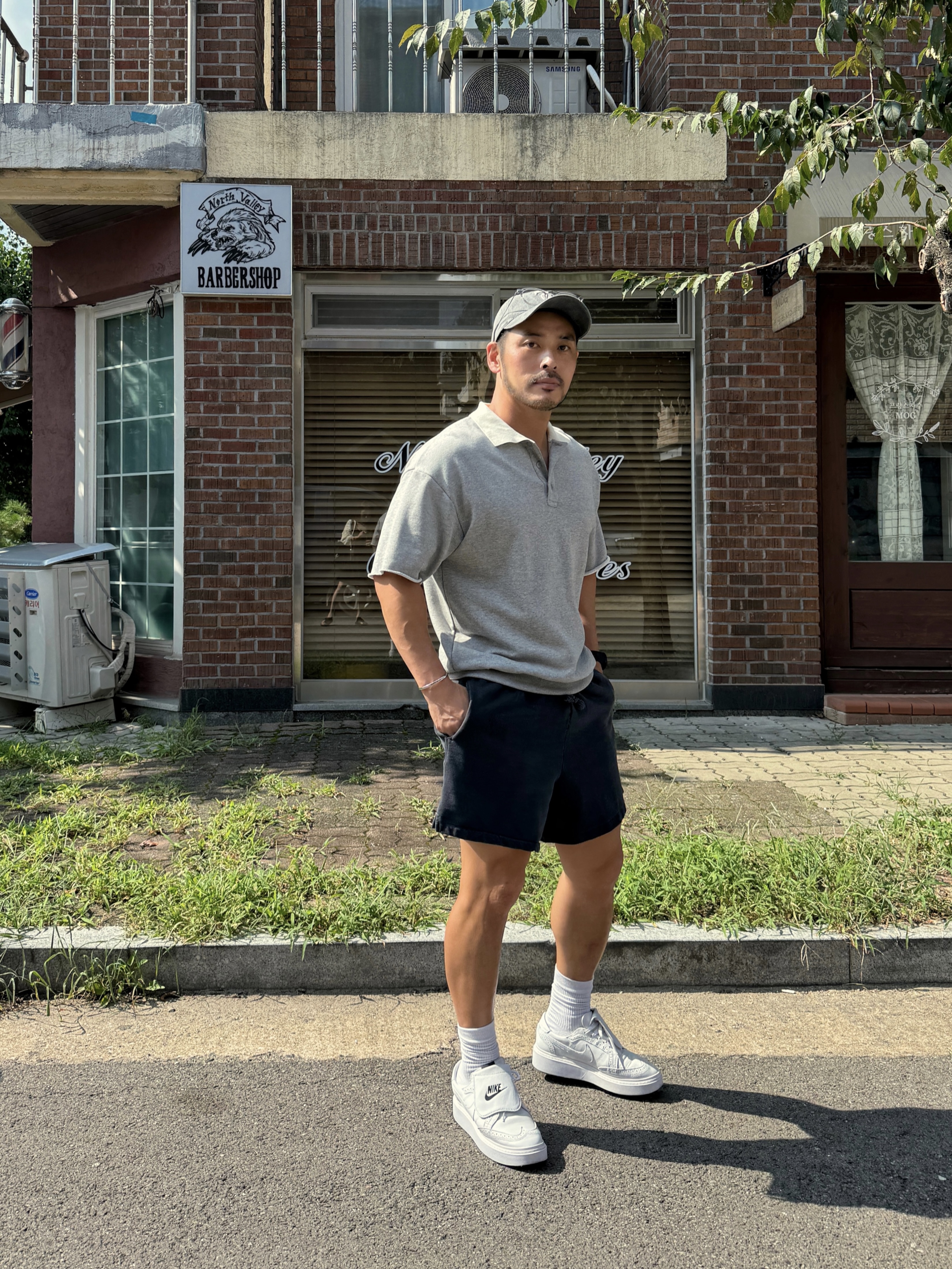 Nike x Peaceminusone Kwondo1 White 착용 스타일 - 1