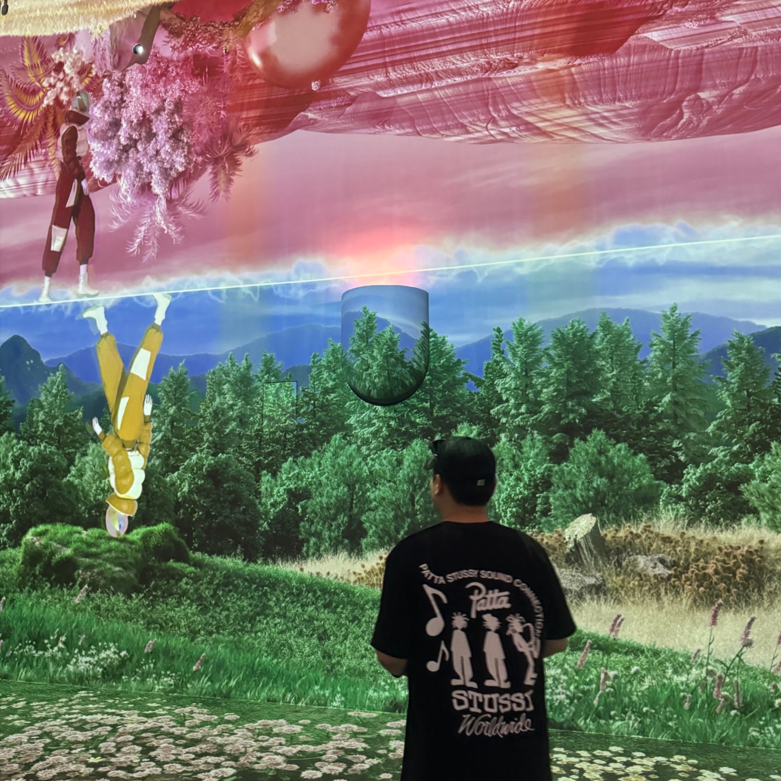 Stussy x Patta Sound Connection T-Shirt Black 착용 스타일