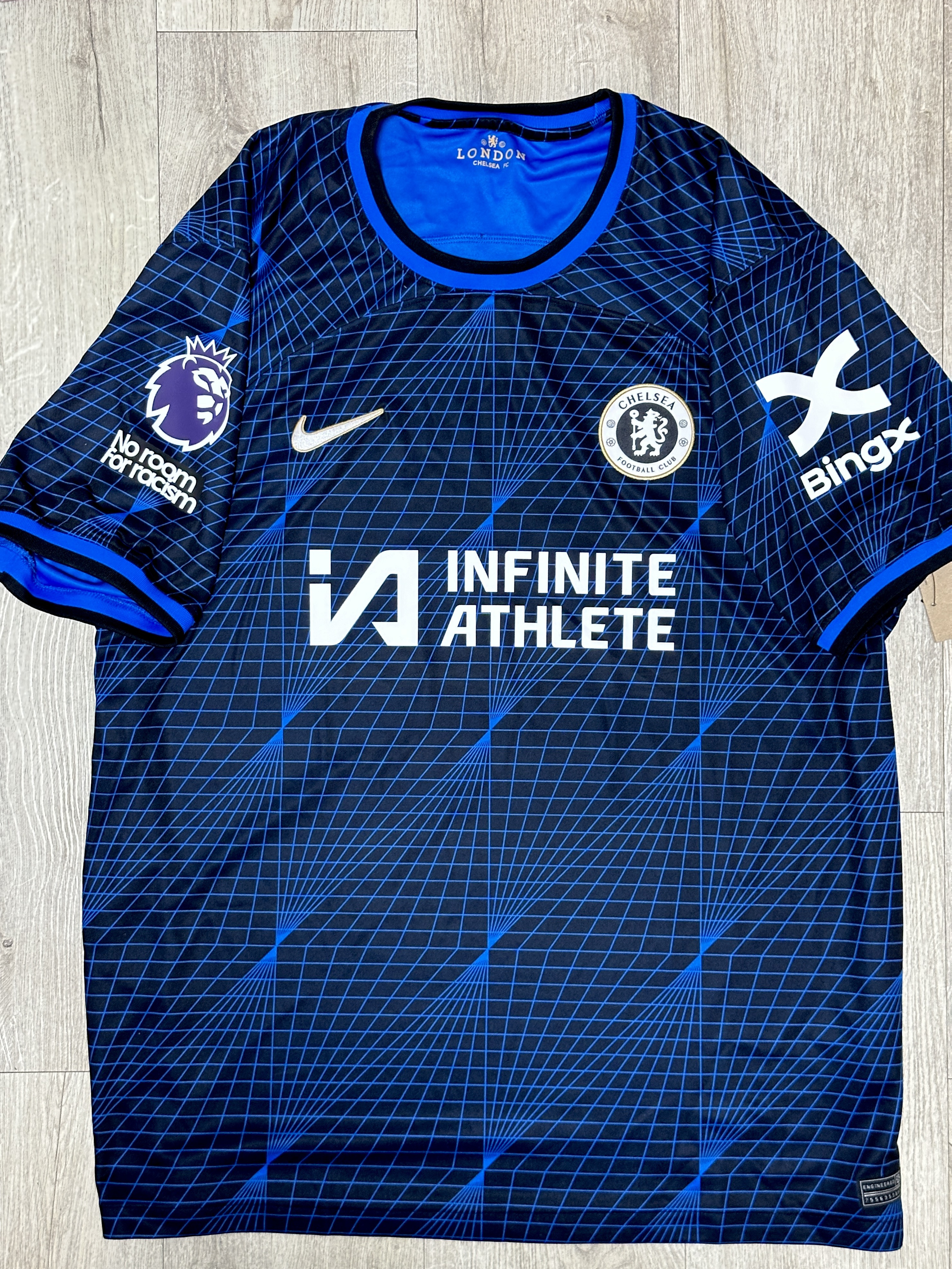 Nike Chelsea FC 2023/24 Stadium Away Dri-Fit Jersey Soar (Non Marking & Non Sponser Ver.) 착용 스타일 - 1