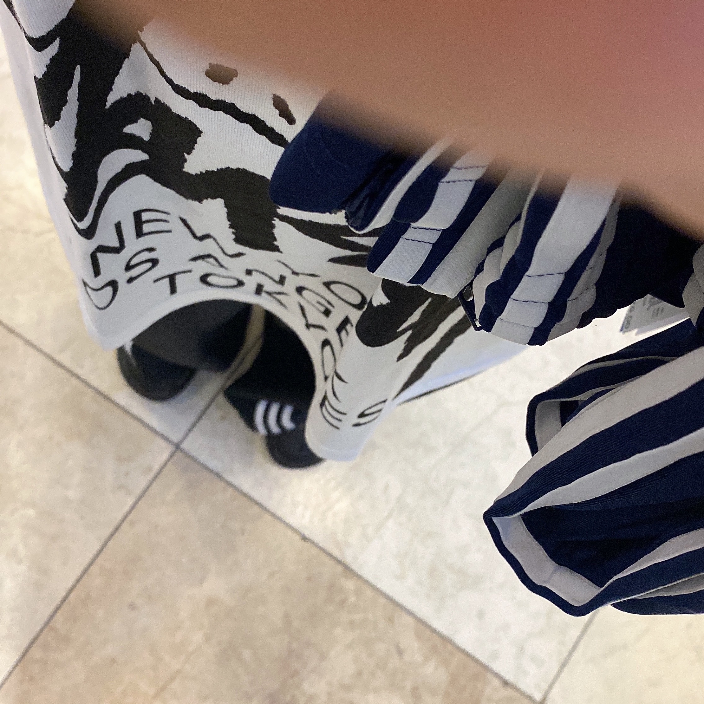 Stussy x Takahiromiyashita The Soloist 40 WT T-Shirt, (W) Adidas Adilenium Oversized Track Pants Black - KR Sizing 착용 스타일 - 2