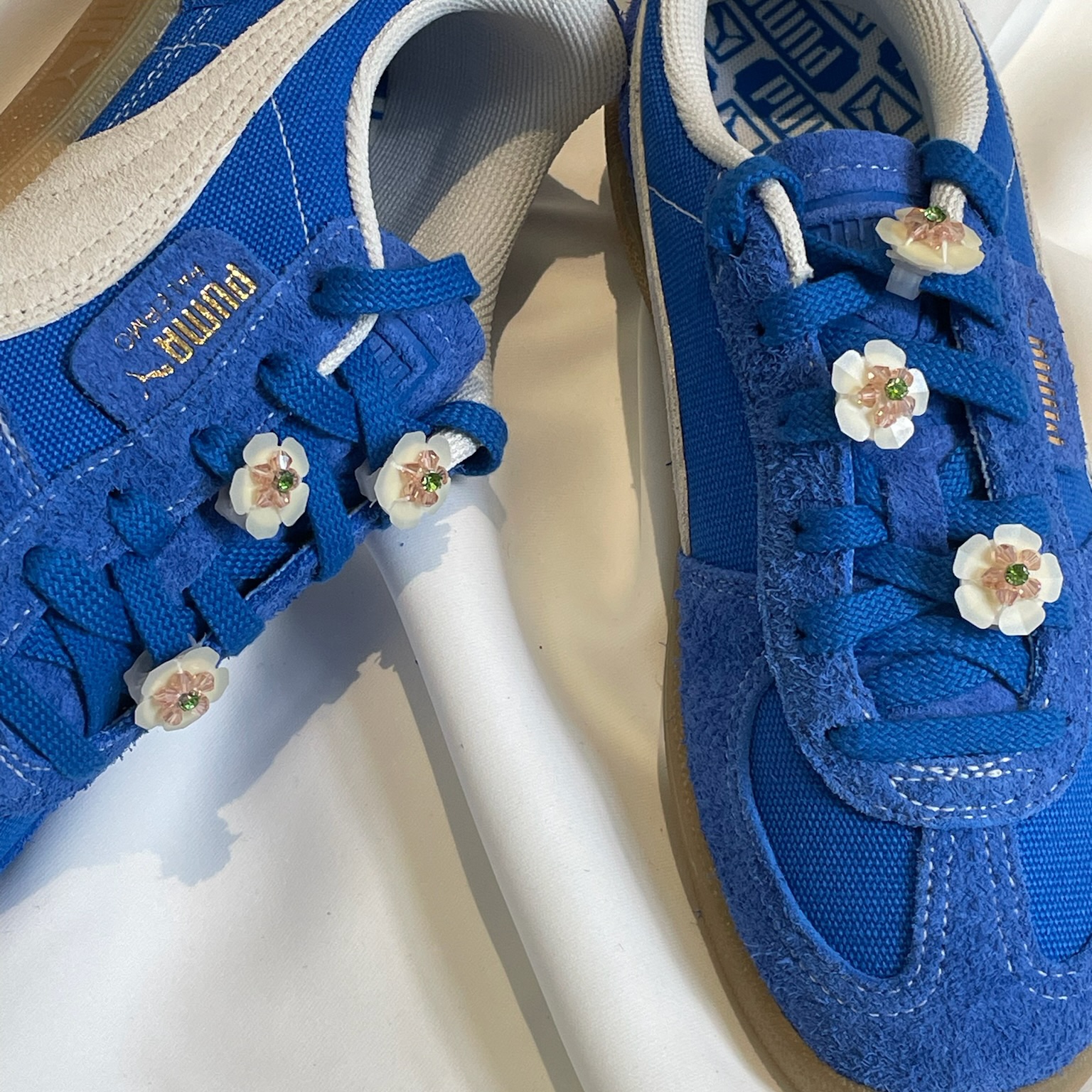 Puma Palermo Vintage Hyperlink Blue 착용 스타일 - 2