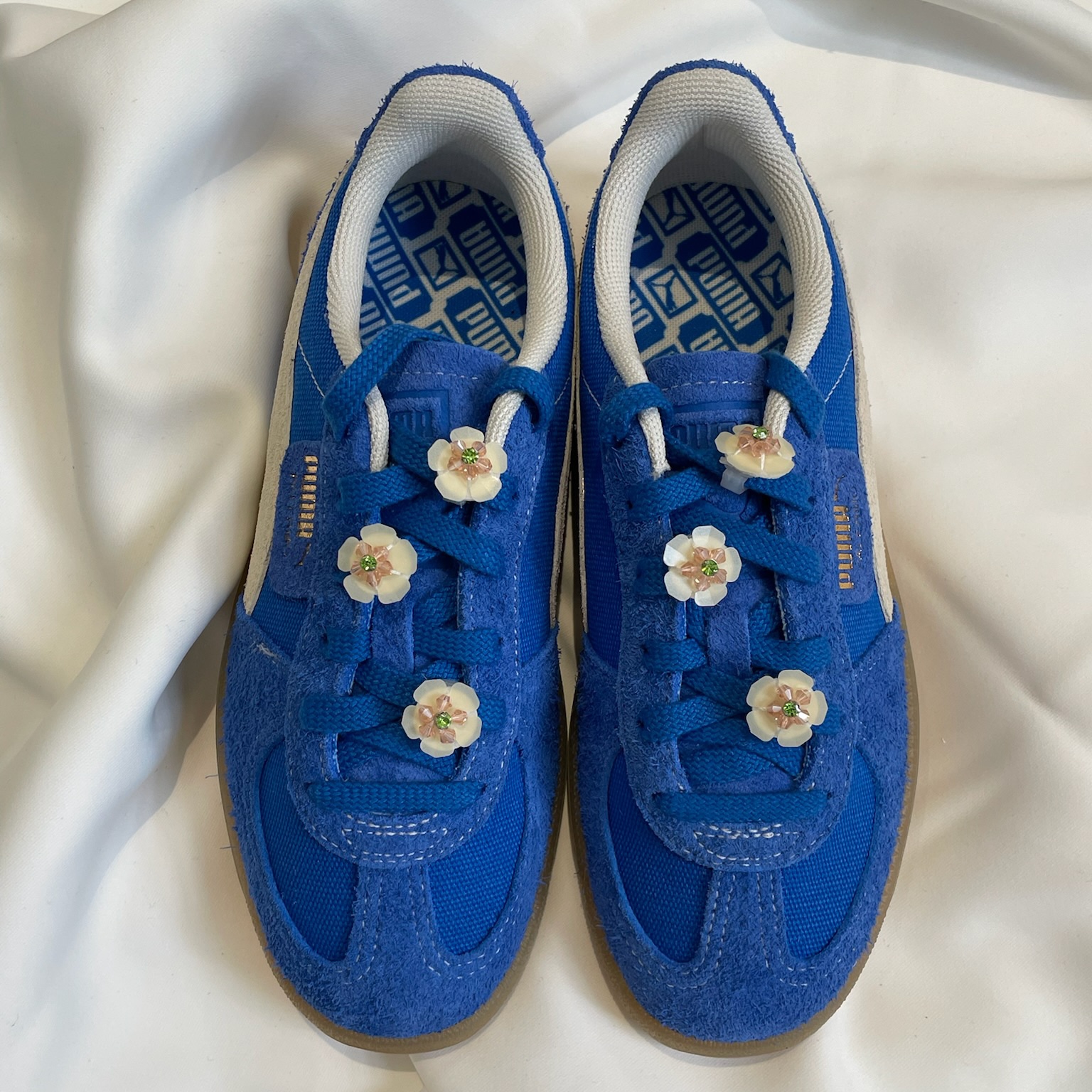 Puma Palermo Vintage Hyperlink Blue 착용 스타일 - 1