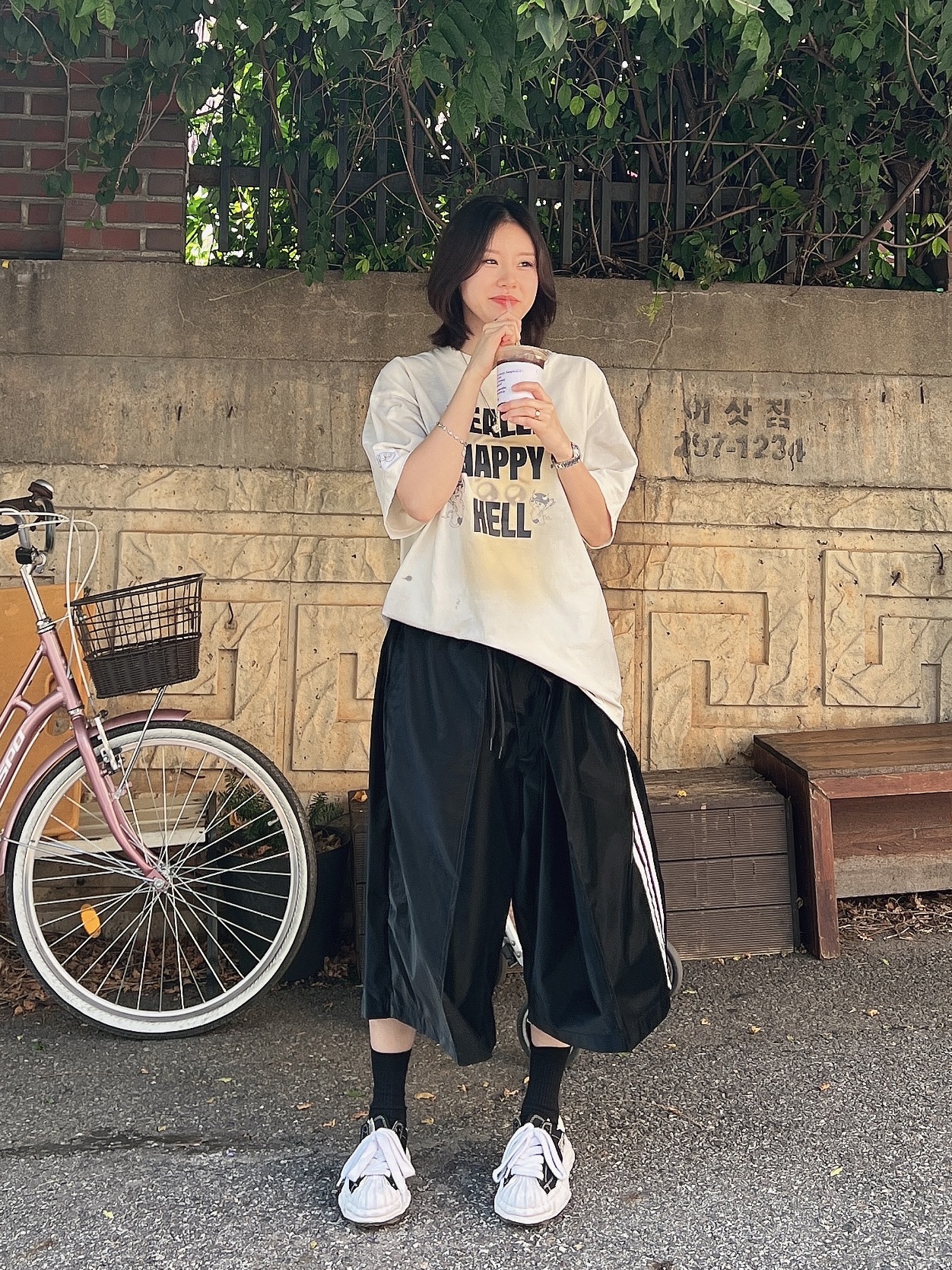Maison Mihara Yasuhiro Blakey OG Sole Canvas Low-top Sneakers Black White, [프리오더] Polyteru 925 Silver Bracelet 002 Hanabi Star Silver 착용 스타일 - 2