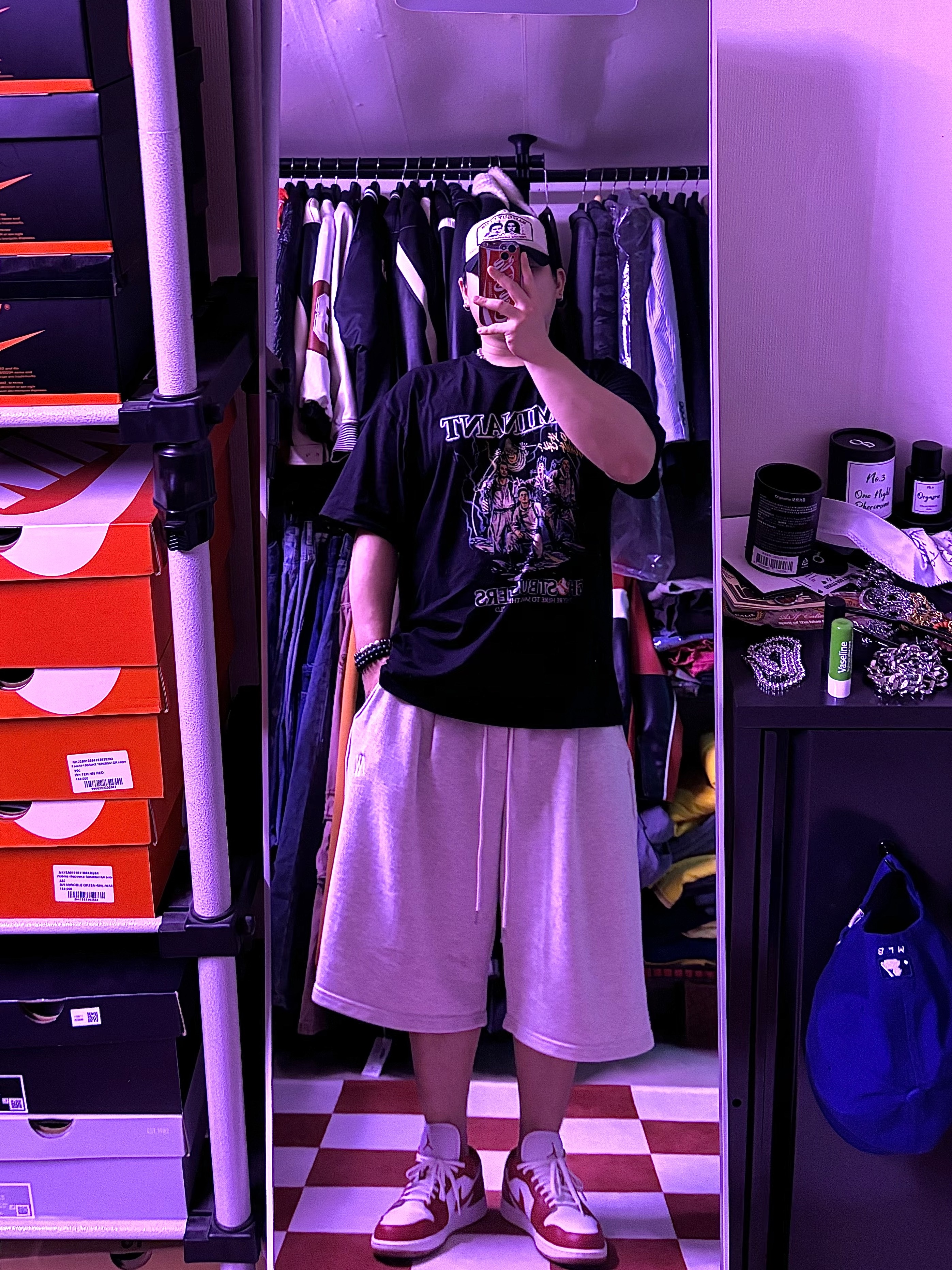 Jordan 1 Low Gym Red White 착용 스타일