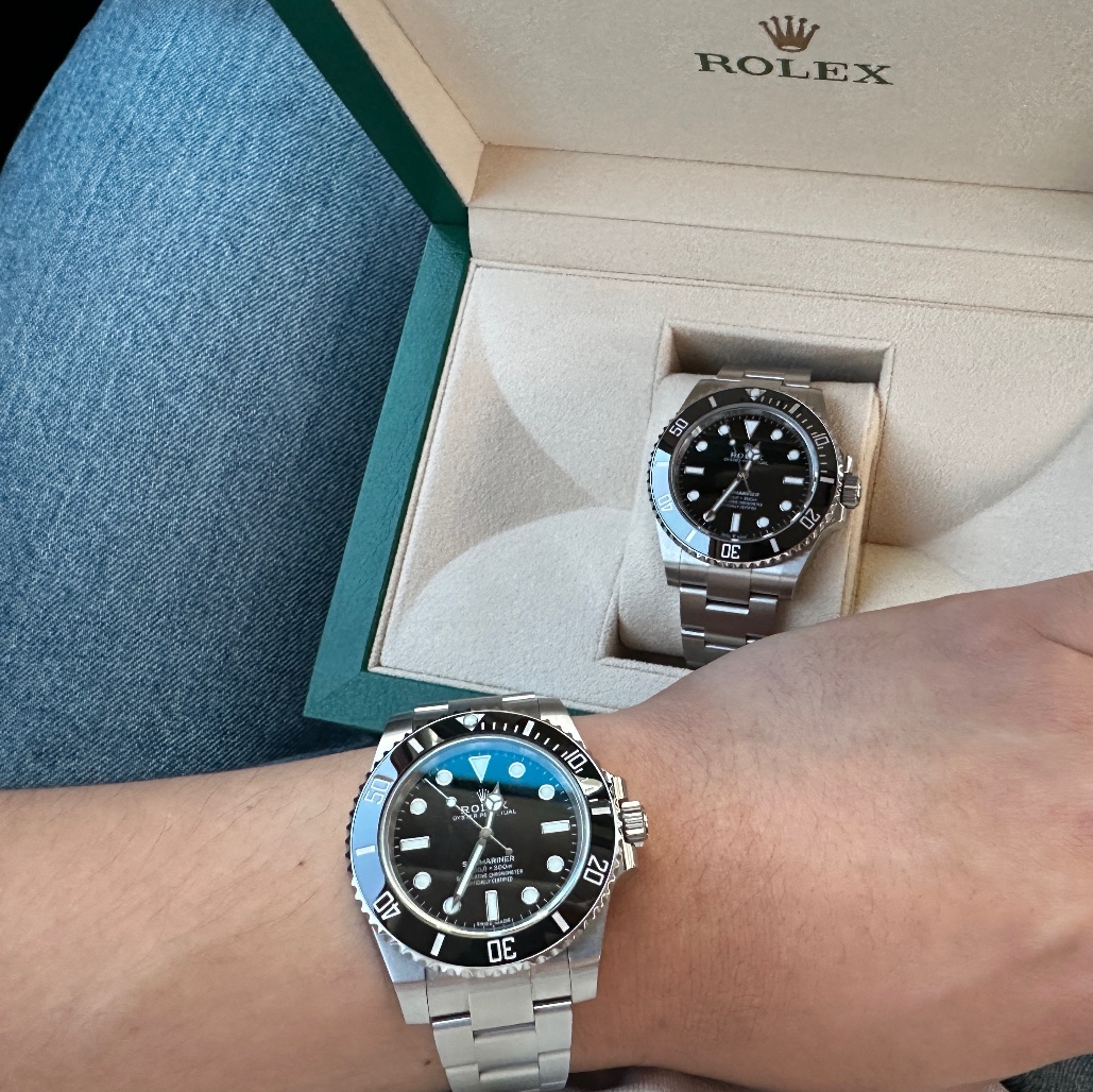 Rolex Submariner 41mm 124060 Black Oyster, Rolex Submariner 40mm 114060 Black Oyster 착용 스타일