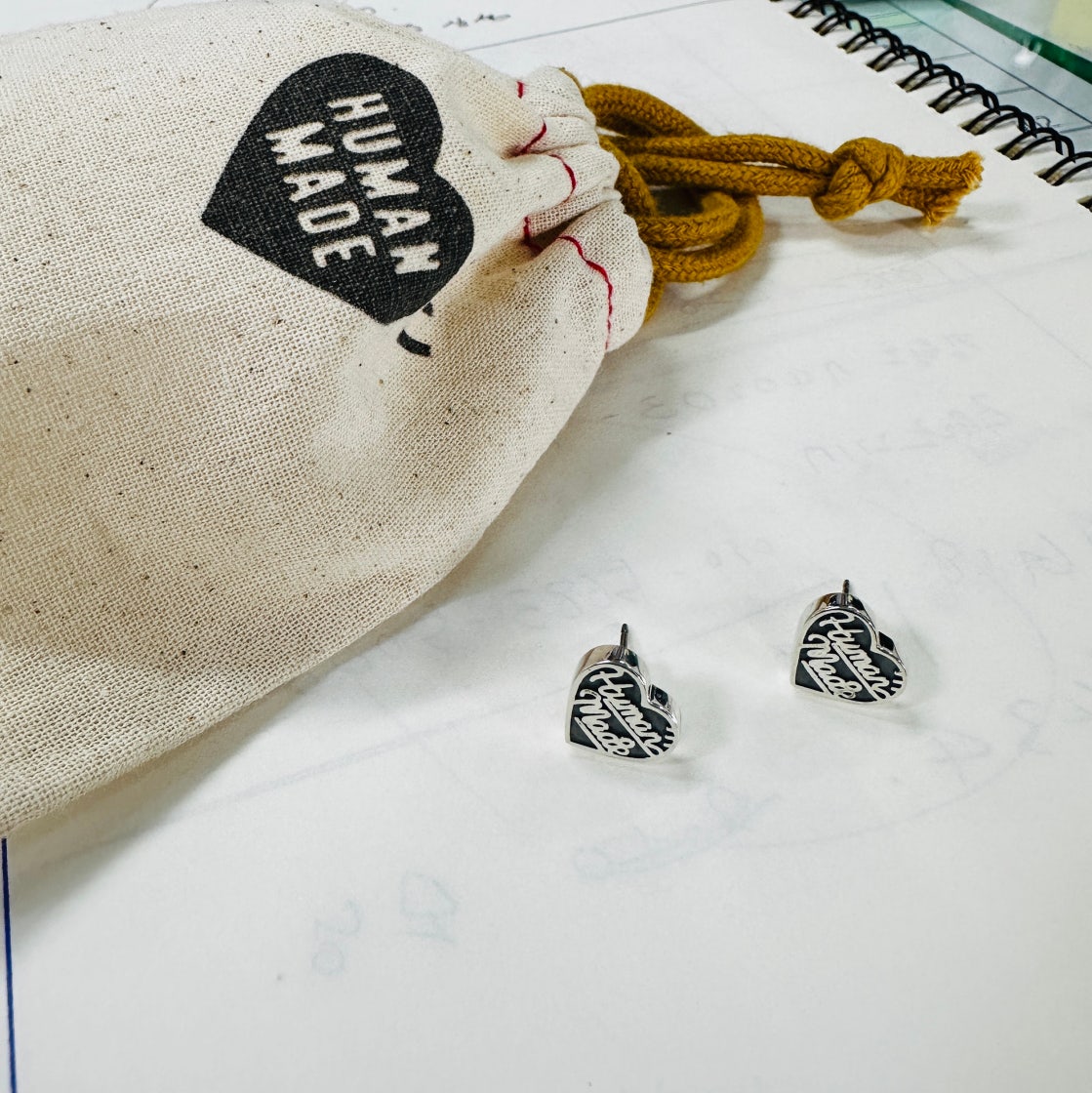 Human Made HEART SILVER EARRING 片方 マドラー付 Human Made HEART